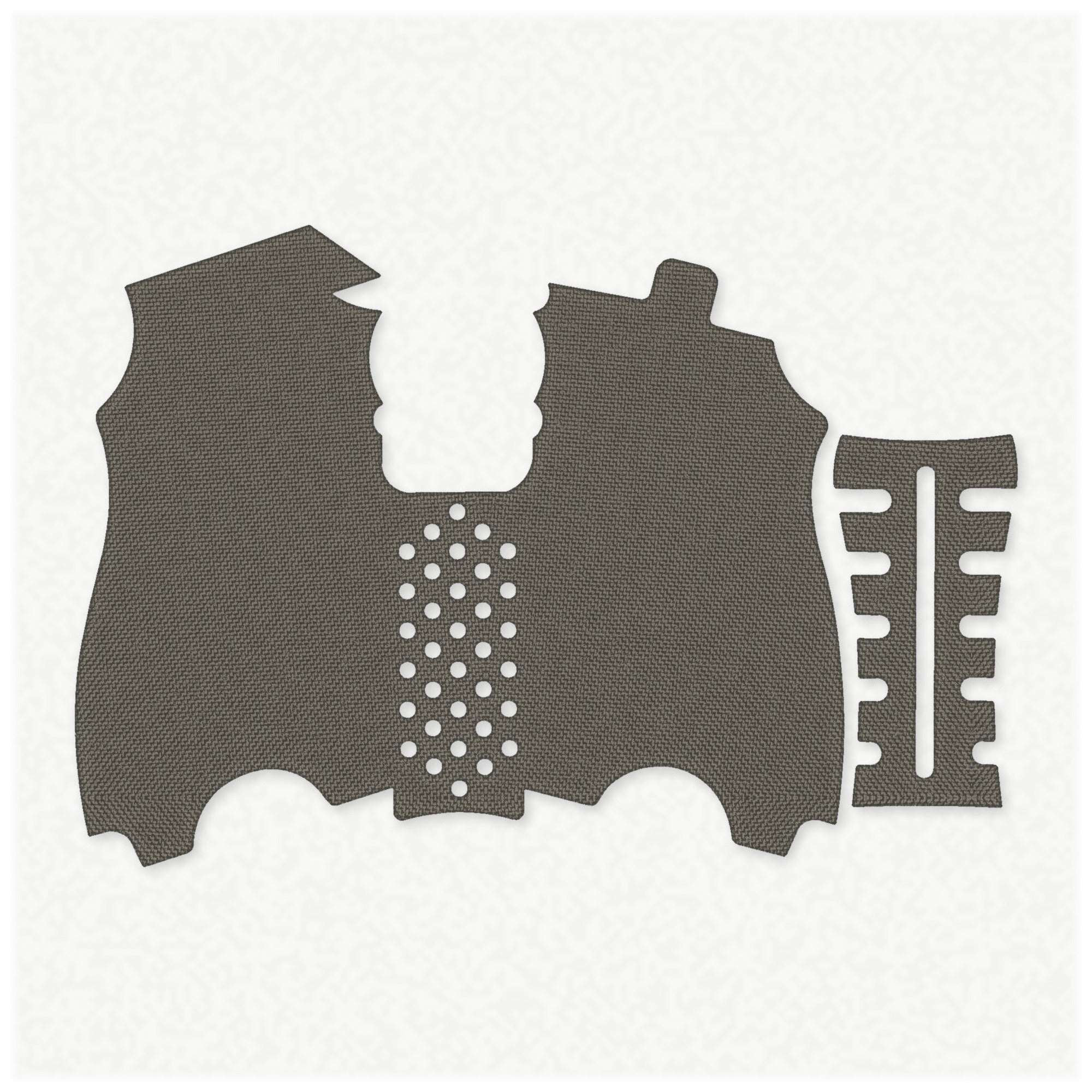 HK USP Compact (45 ACP) grip wrap kit outline, Ranger Green