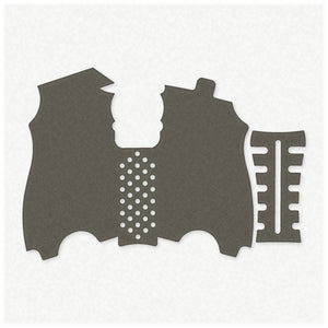 HK USP Compact (45 ACP) grip wrap kit outline, Ranger Green