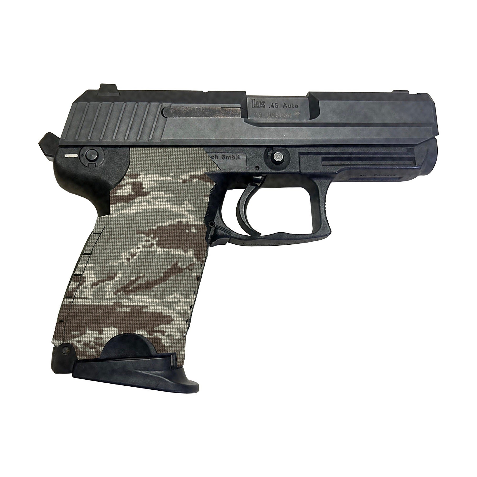 HK USP Compact (45 ACP) Cordura grip wrap, Tiger Stripe (ABU)