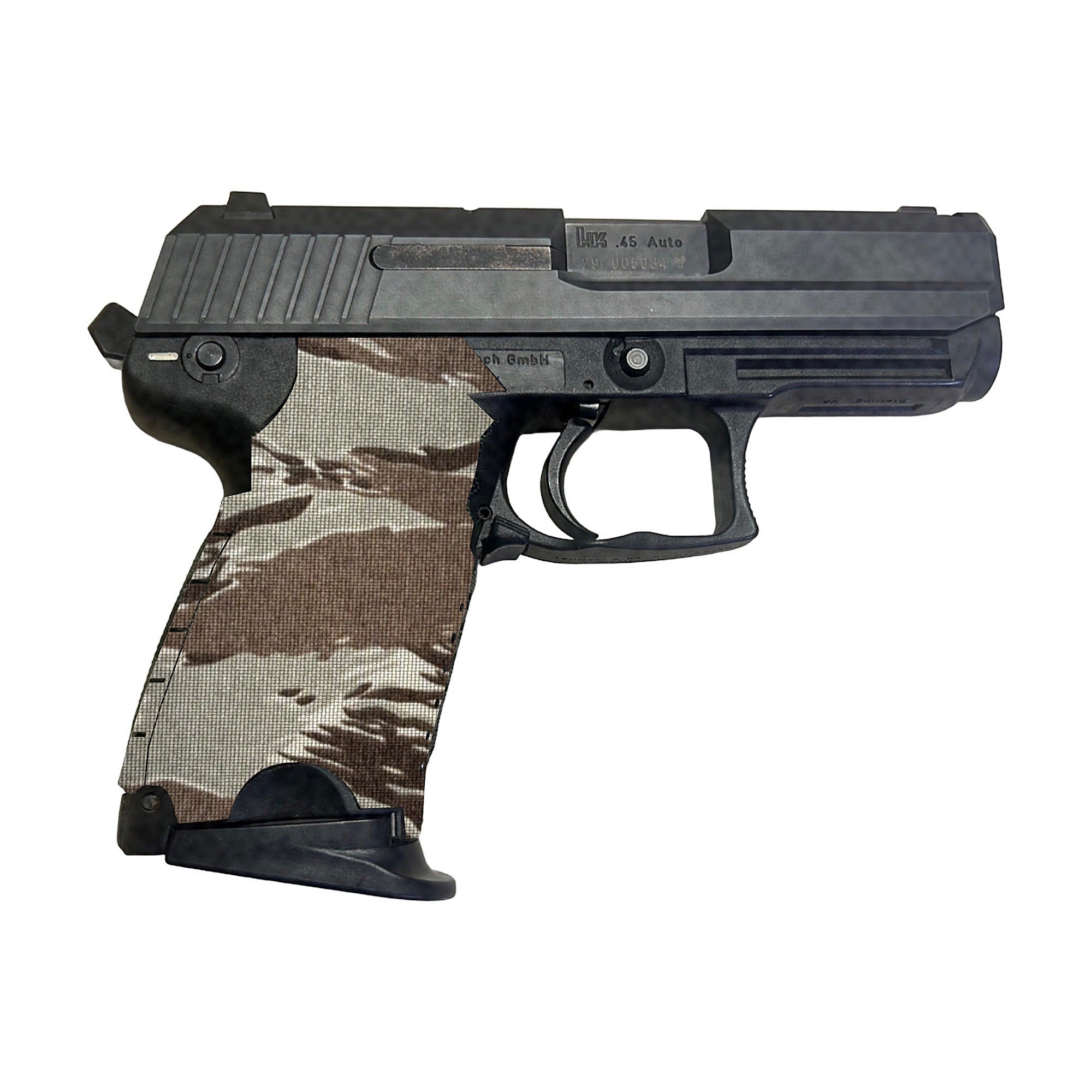HK USP Compact (45 ACP) Cordura grip wrap, Tiger Stripe (Desert)