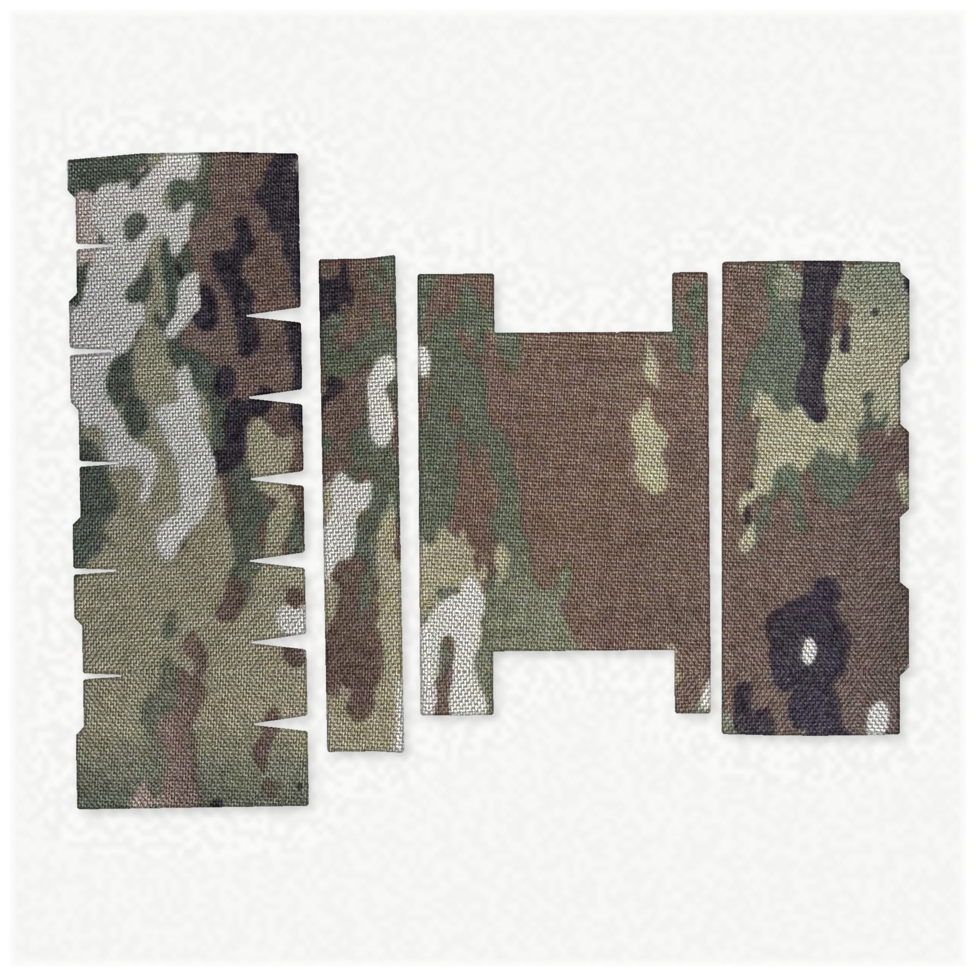 Streamlight ProTac Rail-Mounted HL-X light wrap kit outline, MultiCam