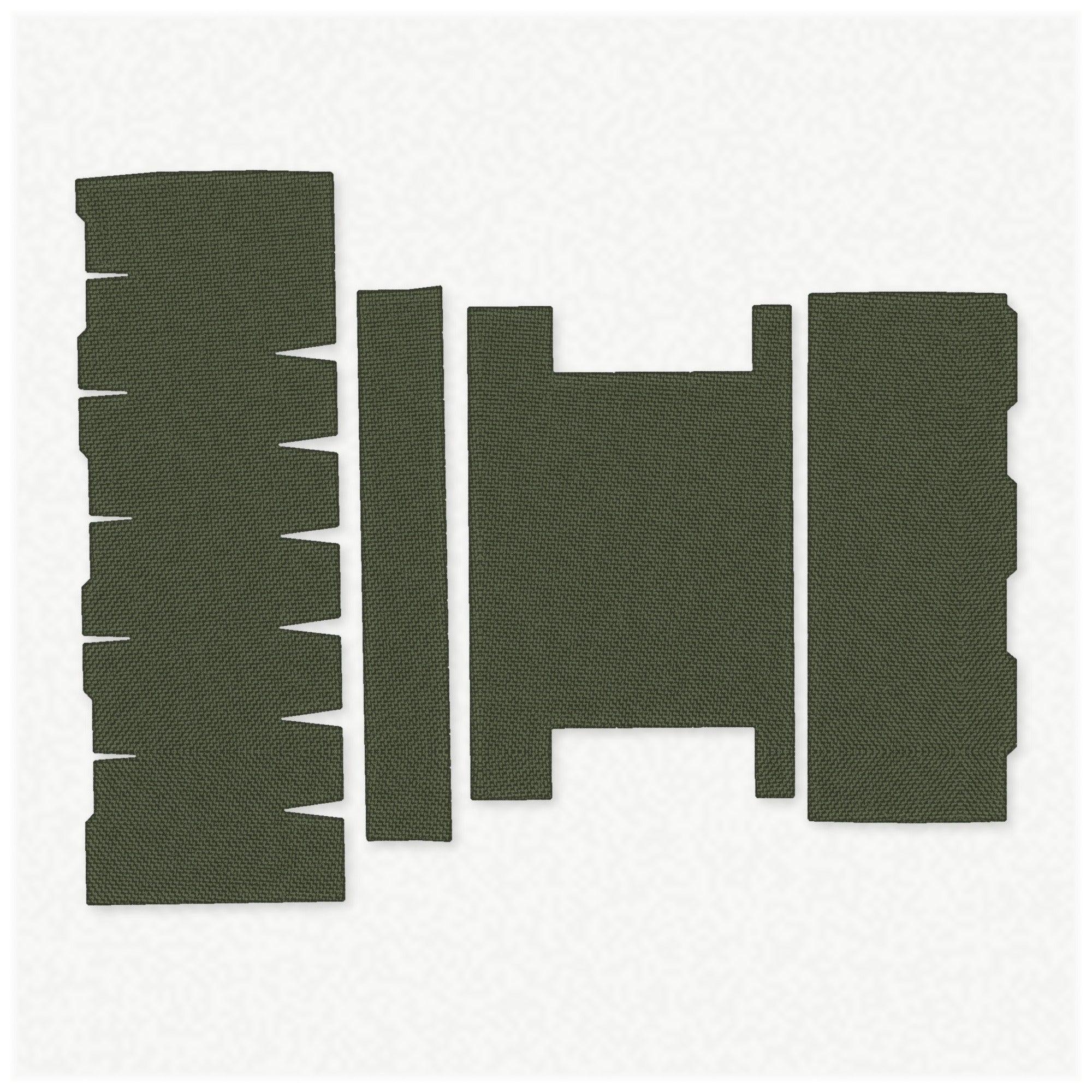 Streamlight ProTac Rail-Mounted HL-X light wrap kit outline, OD Green