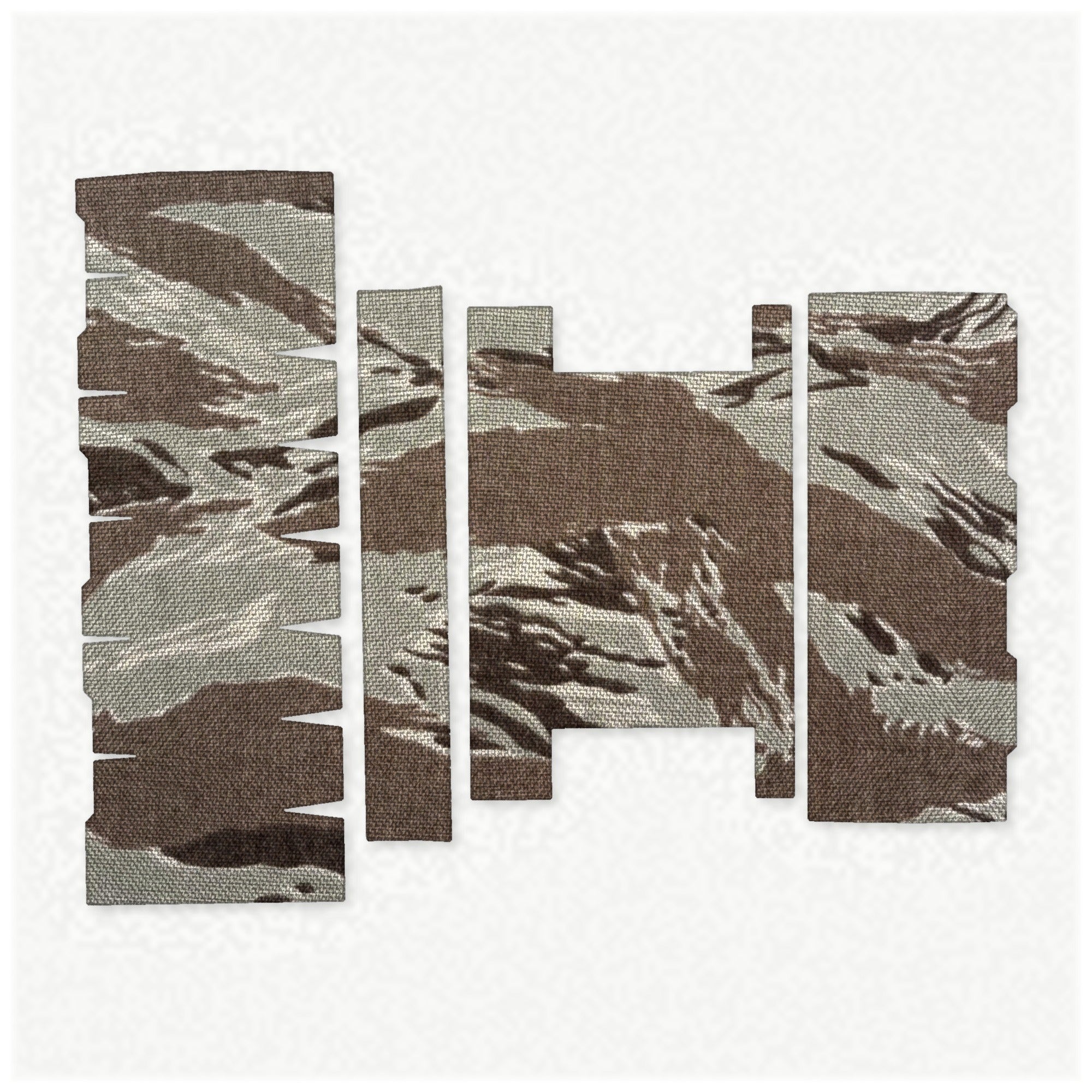 Streamlight ProTac Rail-Mounted HL-X light wrap kit outline, Tiger Stripe (Desert)