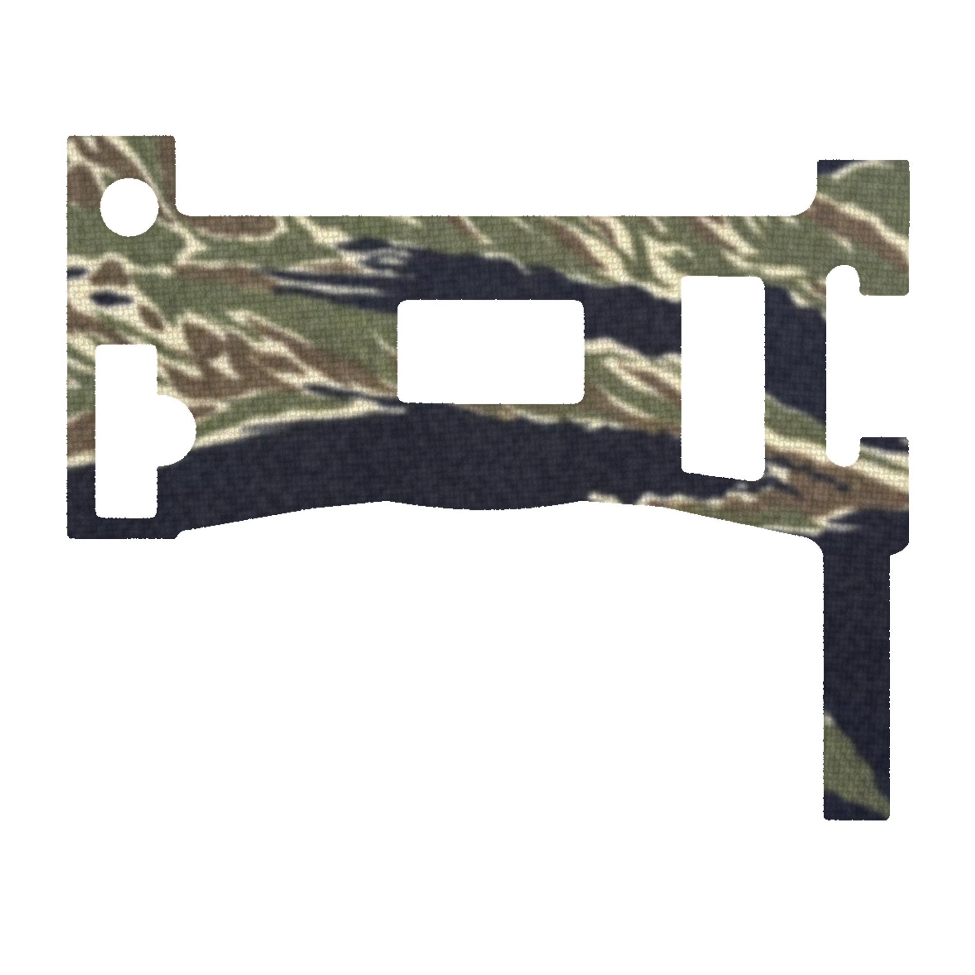 Holosun 509T optic wrap kit outline, Tiger Stripe (Green/Black)