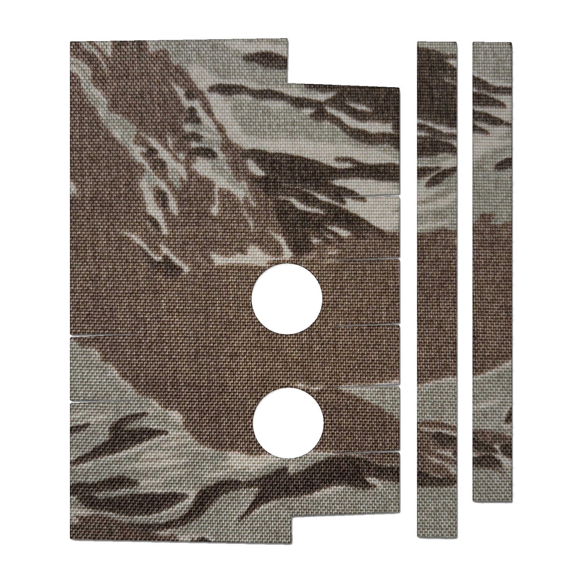 Holosun HM3X Magnifier optic wrap kit outline, Tiger Stripe (Desert)