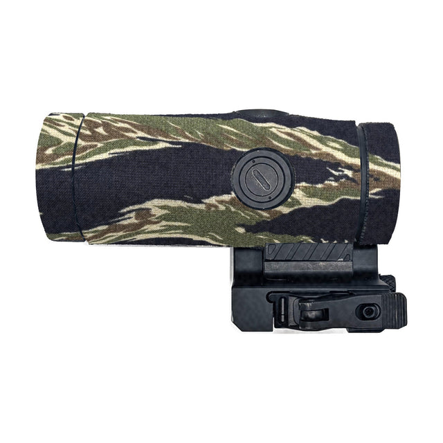 Holosun HM3X Magnifier Cordura optic wrap, Tiger Stripe (Green/Black)
