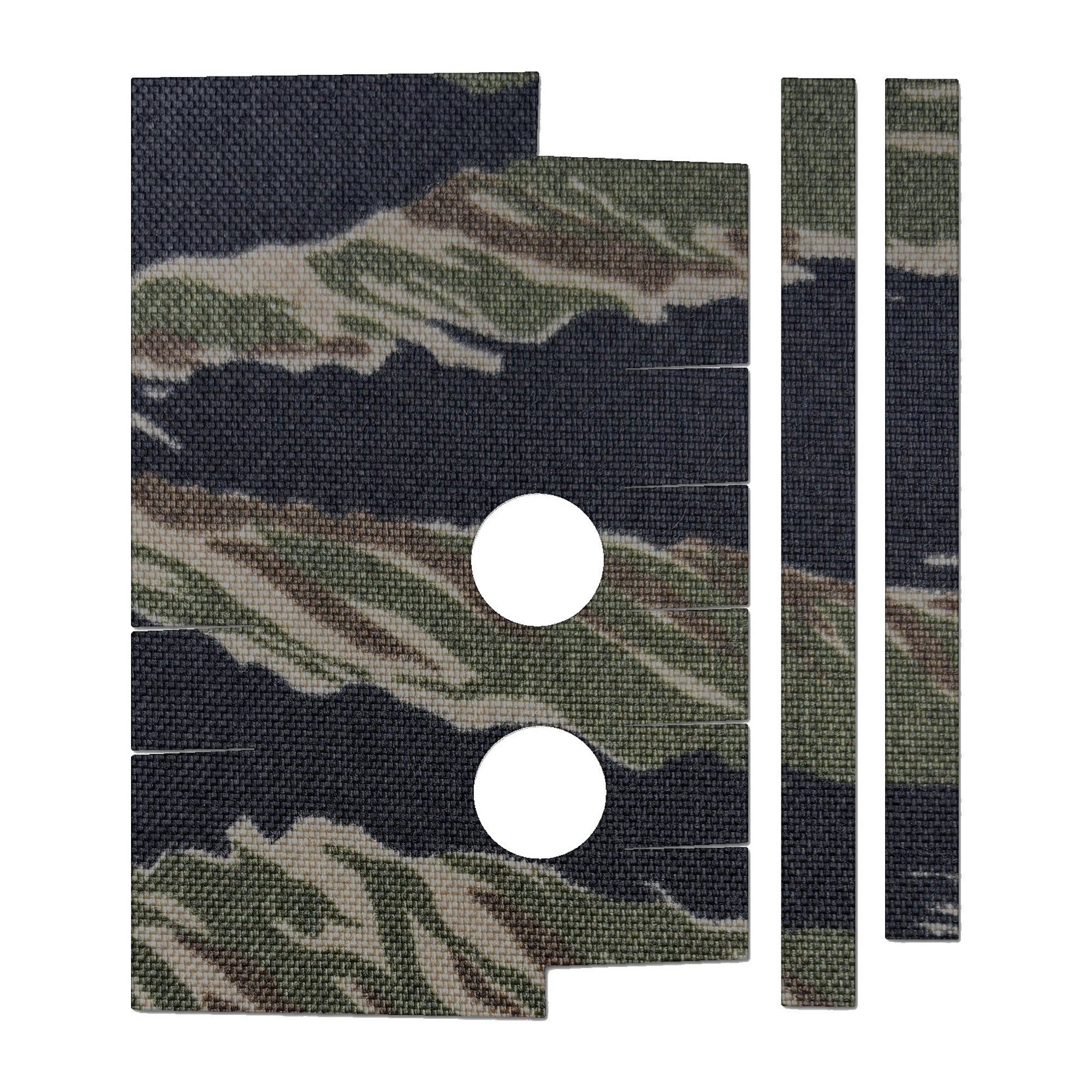 Holosun HM3X Magnifier optic wrap kit outline, Tiger Stripe (Green/Black)