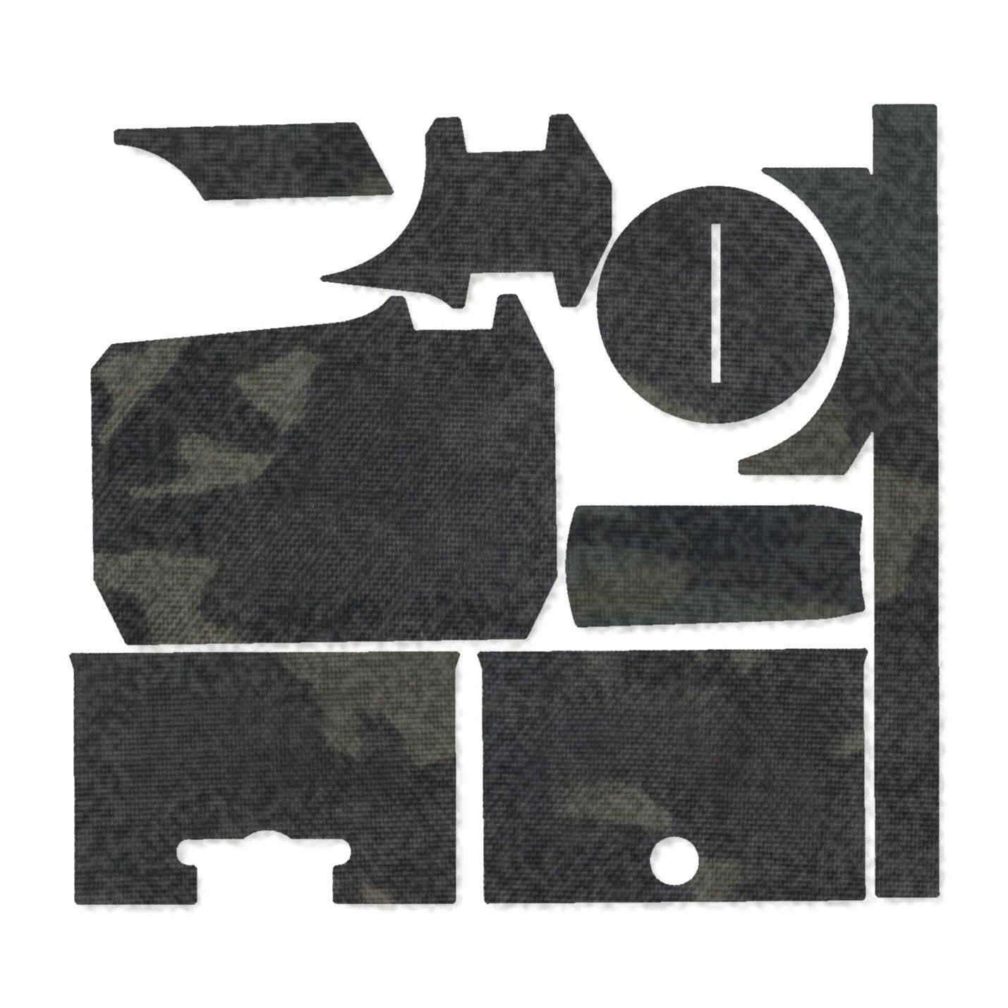 Holosun HS403R / HS503R optic wrap kit outline, MultiCam Black