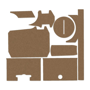 Holosun HS403R / HS503R optic wrap kit outline, Coyote