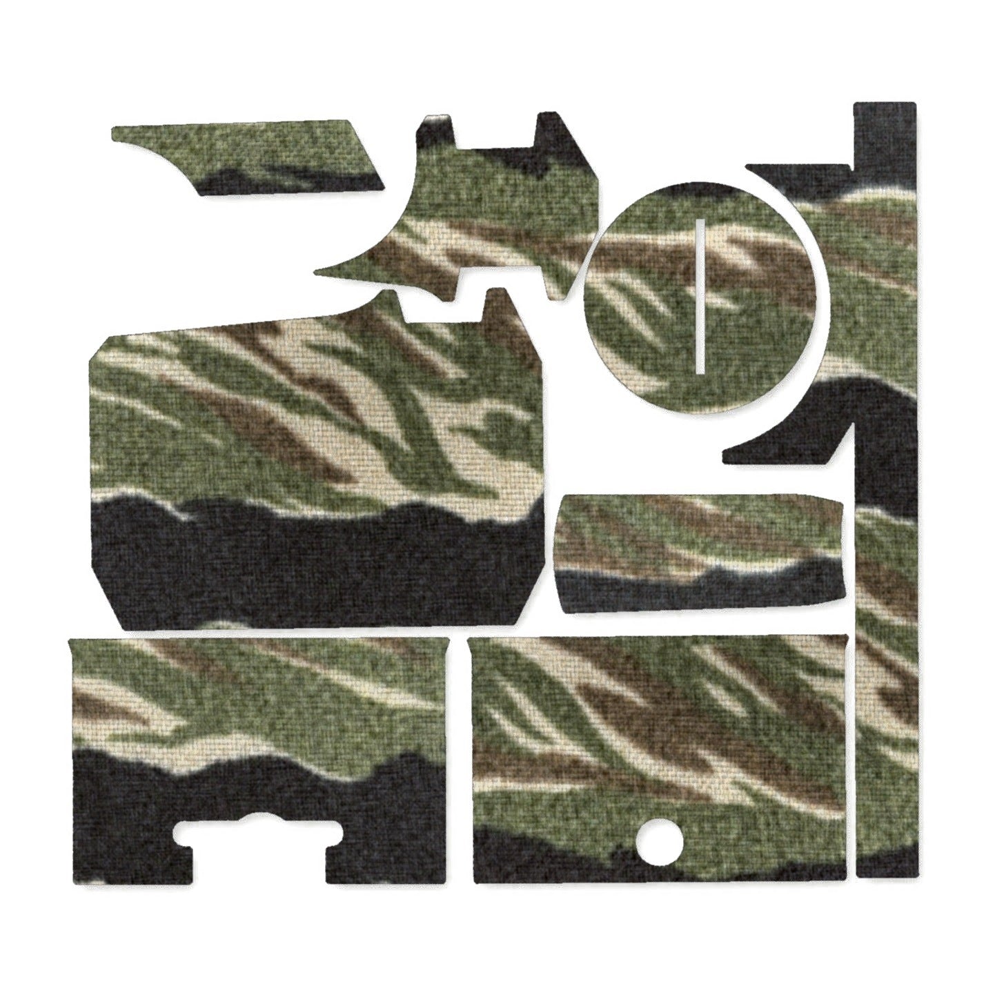 Holosun HS403R / HS503R optic wrap kit outline, Tiger Stripe (Green/Black)