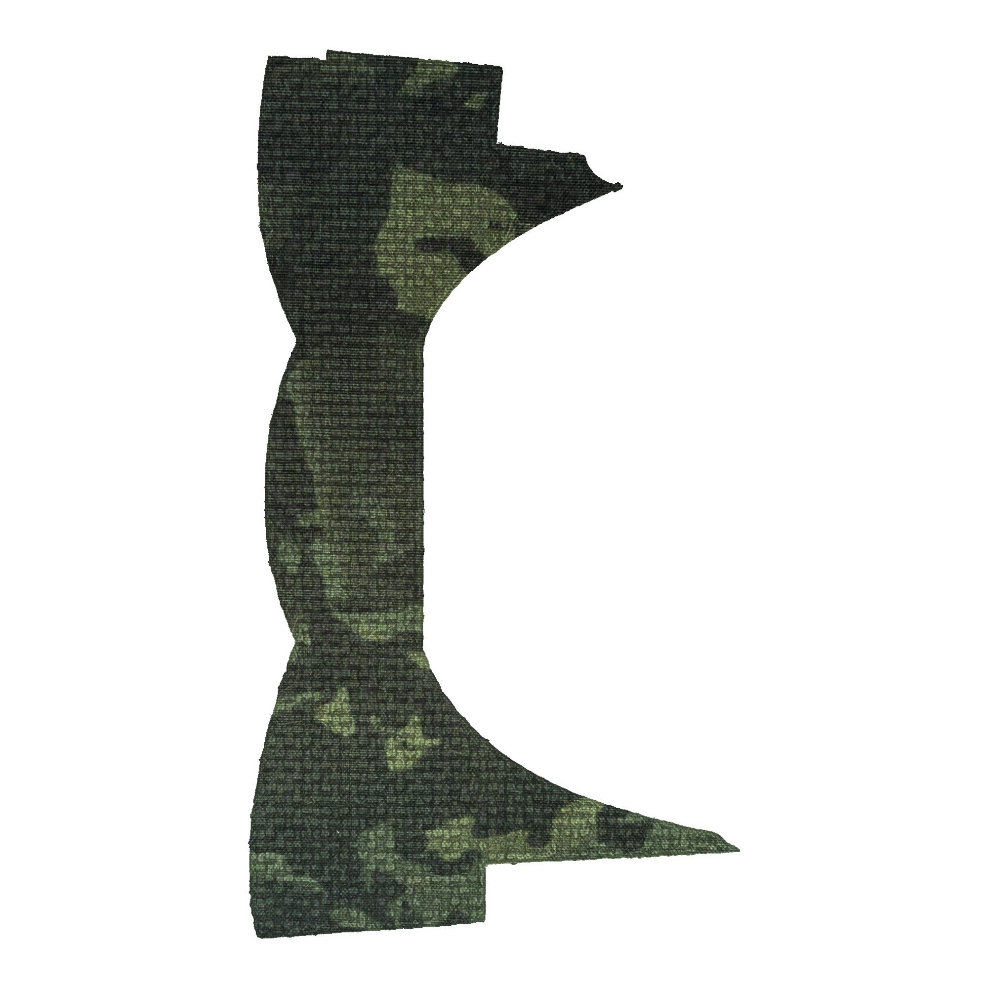 Holosun SCS MOS optic wrap kit outline, MultiCam Black