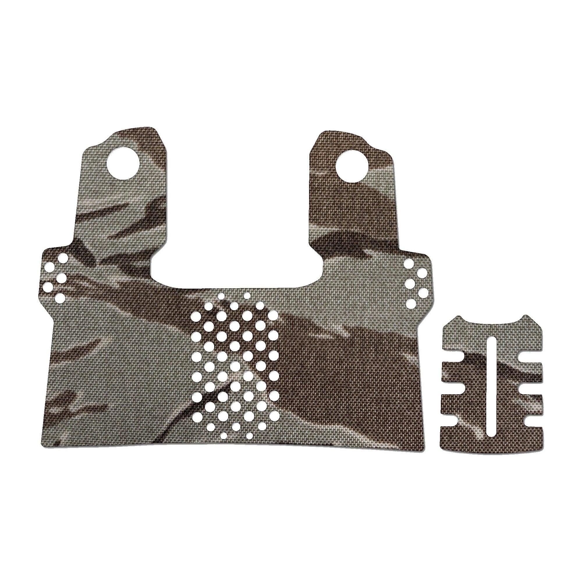 Kimber 2K11 grip wrap kit outline, Tiger Stripe (Desert)