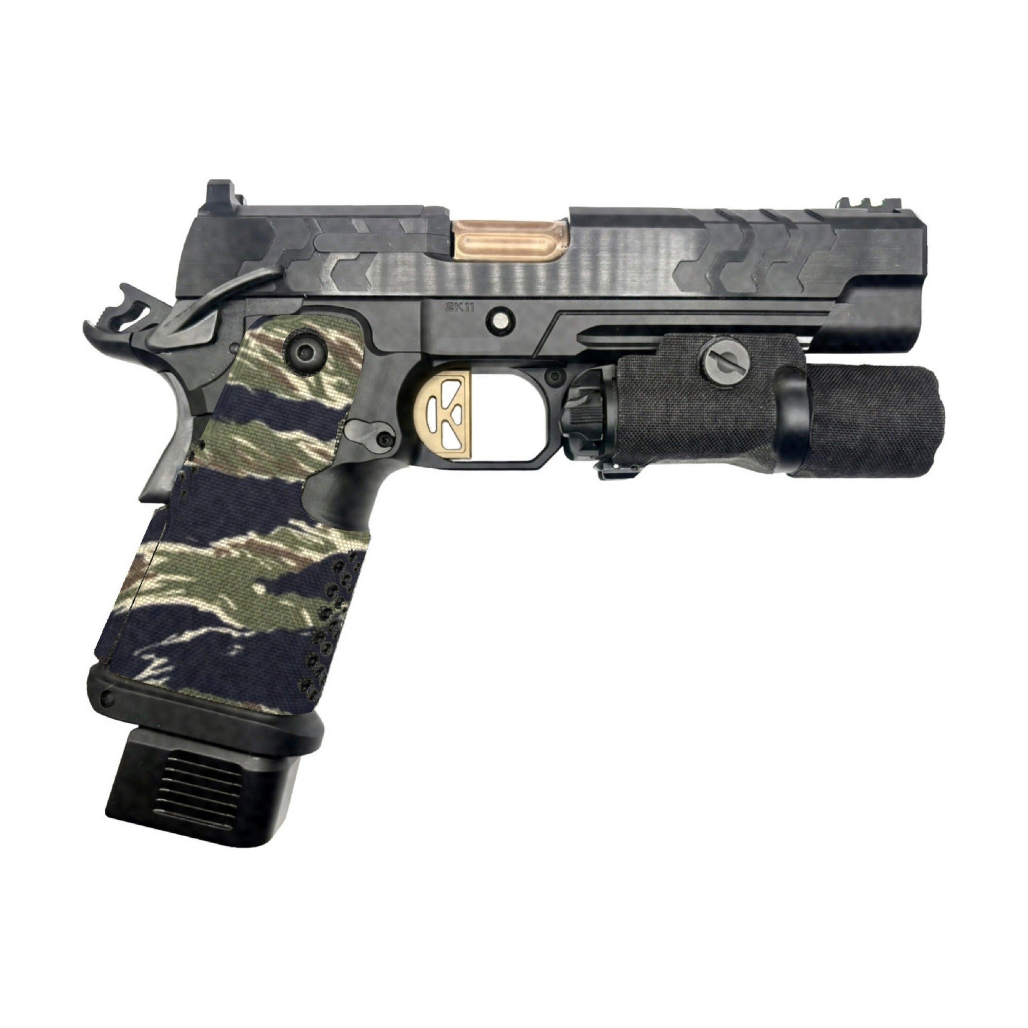 Kimber 2K11 Cordura grip wrap, Tiger Stripe (Green/Black)