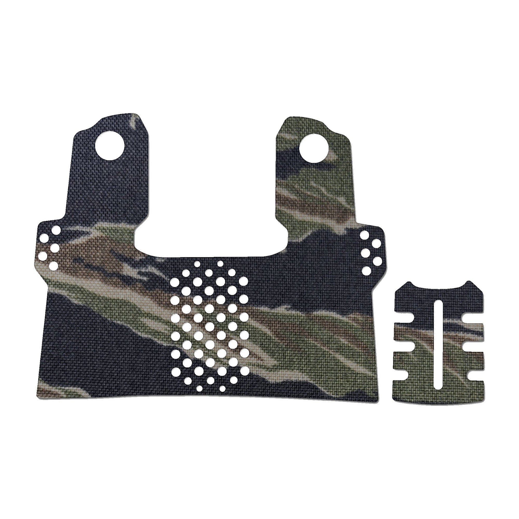 Kimber 2K11 grip wrap kit outline, Tiger Stripe (Green/Black)