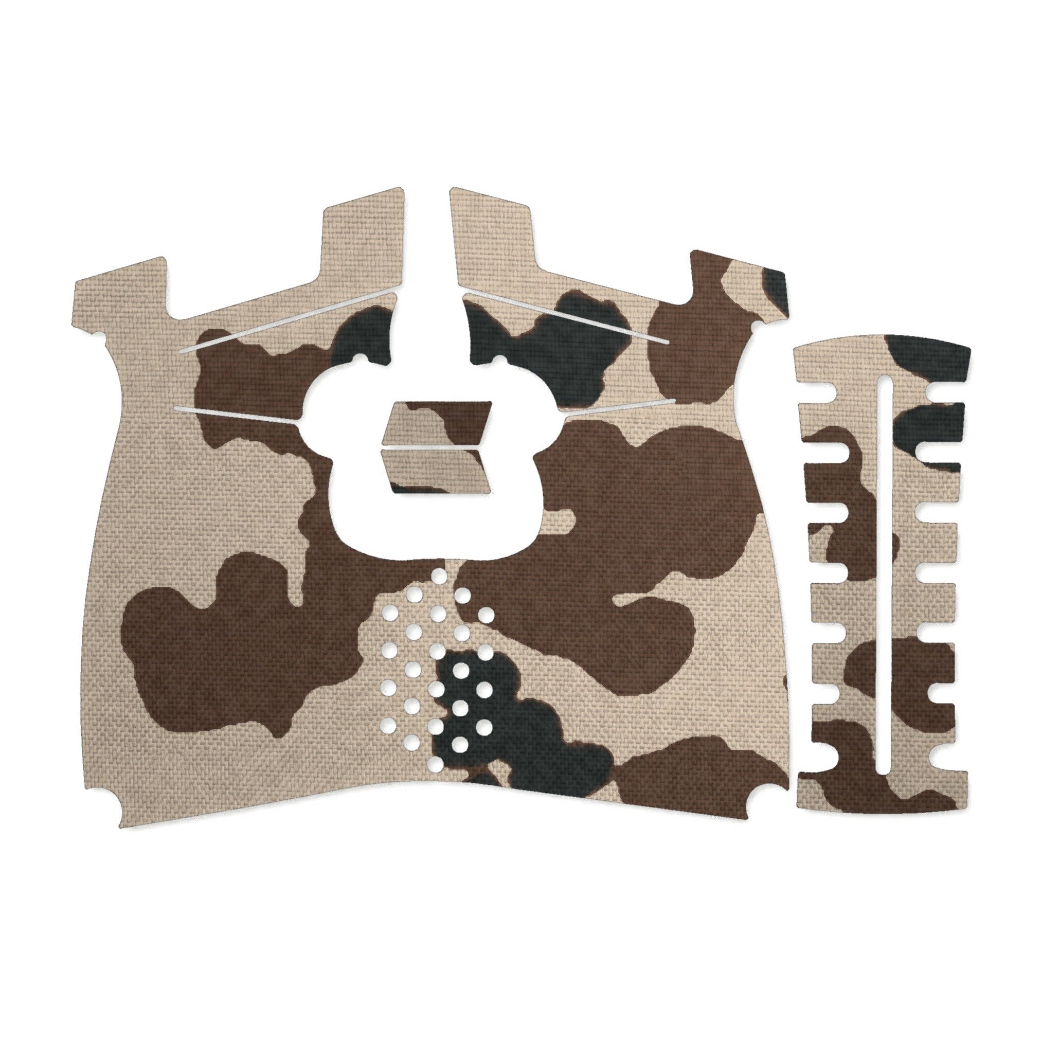 Kimber R7 Mako (Carbon Compact) grip wrap kit outline, Tropentarn