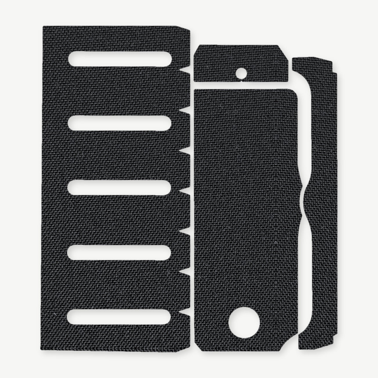 Light Wrap Kit for Modlite PL-350 (PLHv2, v3/OKW v2) - die-cut Cordura 1000D kit pieces in Black - Combat Textiles