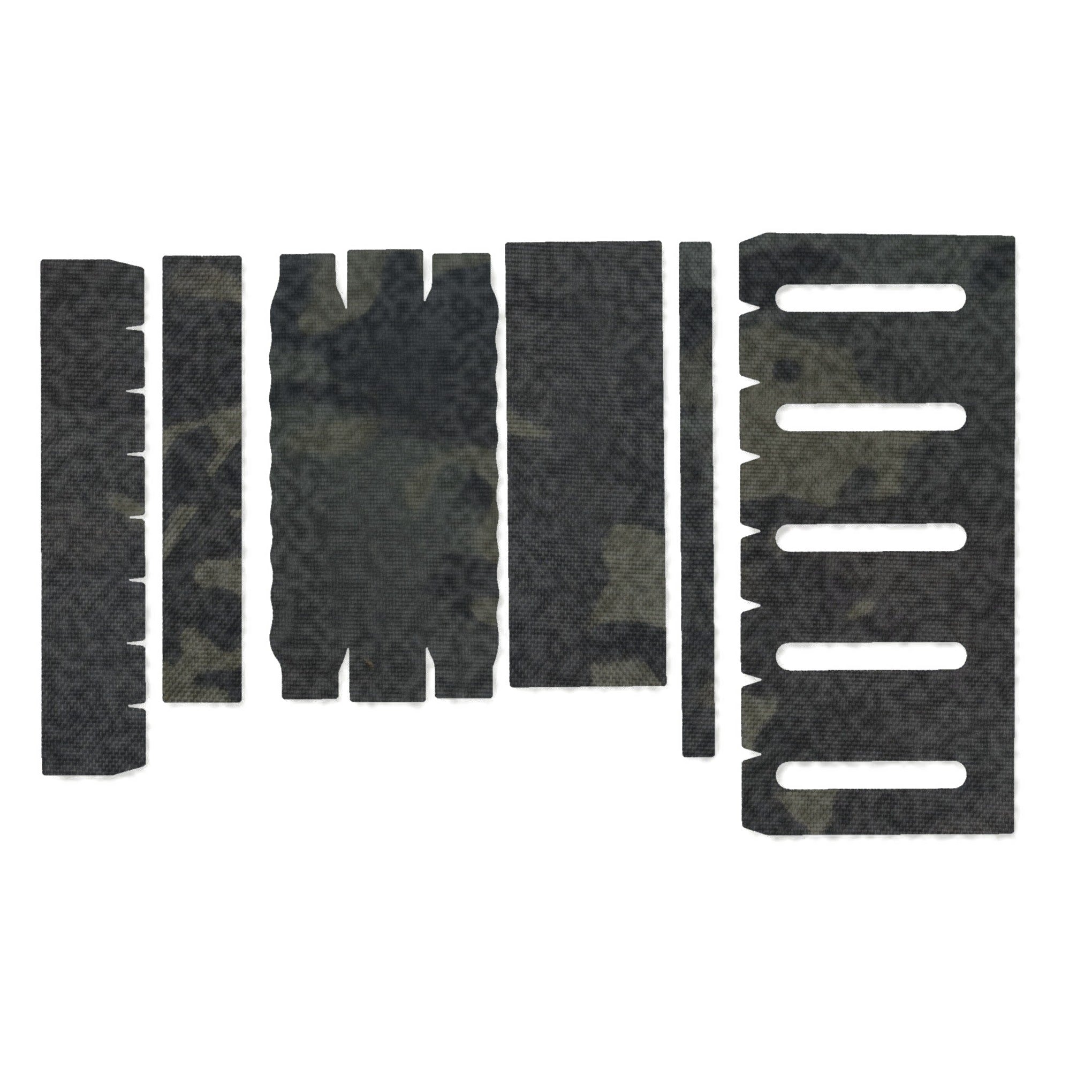 Modlite 18650 Rifle Light (PLHv2, v3/OKW v2) light wrap kit outline, MultiCam Black