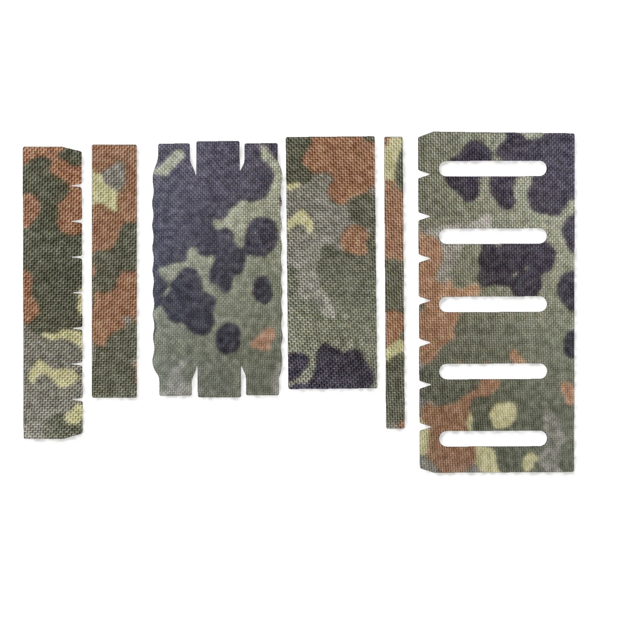 Modlite 18650 Rifle Light (PLHv2, v3/OKW v2) light wrap kit outline, Flecktarn