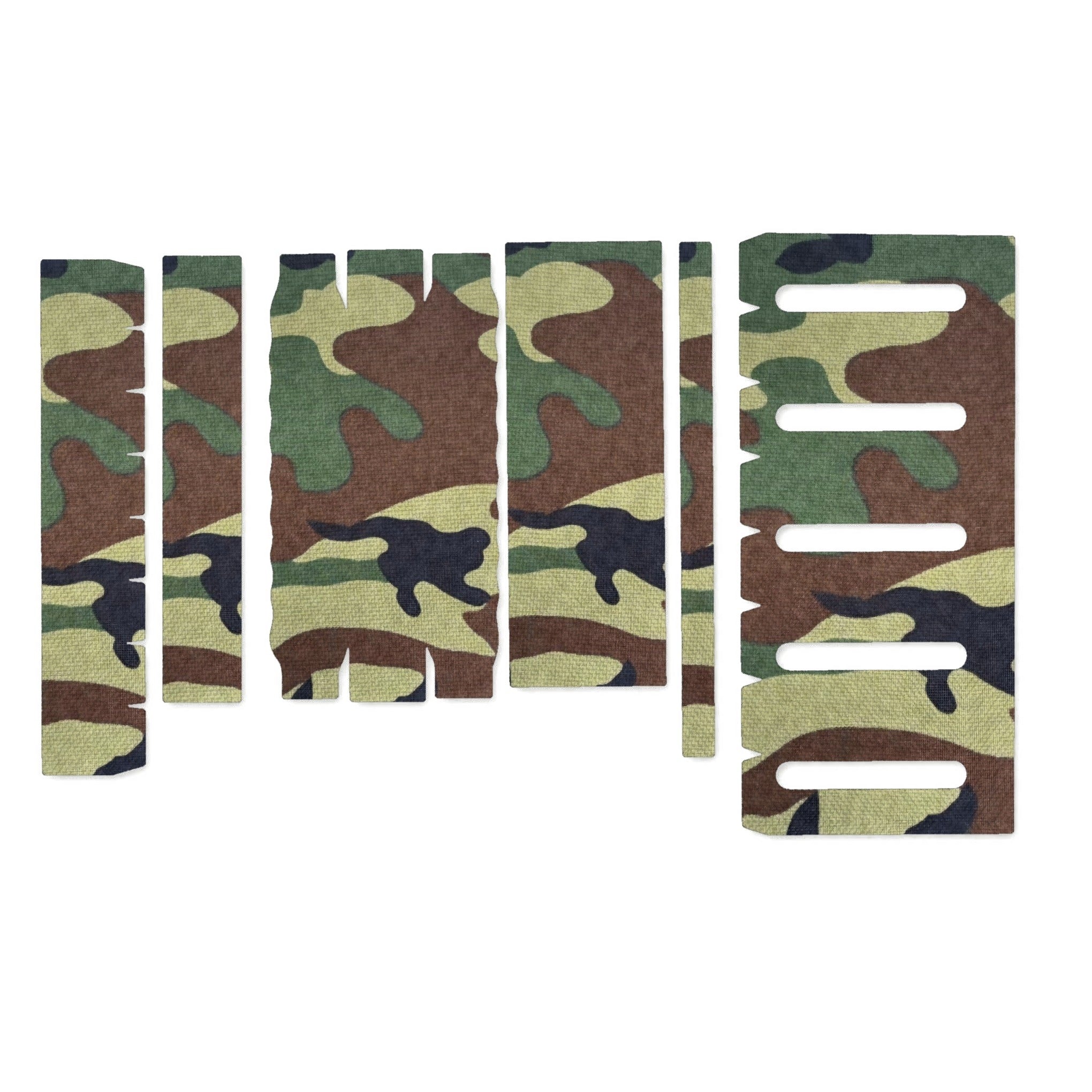 Modlite 18650 Rifle Light (PLHv2, v3/OKW v2) light wrap kit outline, M81 Woodland