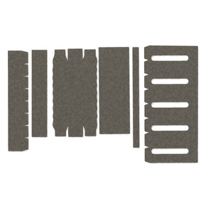 Modlite 18650 Rifle Light (PLHv2, v3/OKW v2) light wrap kit outline, Ranger Green