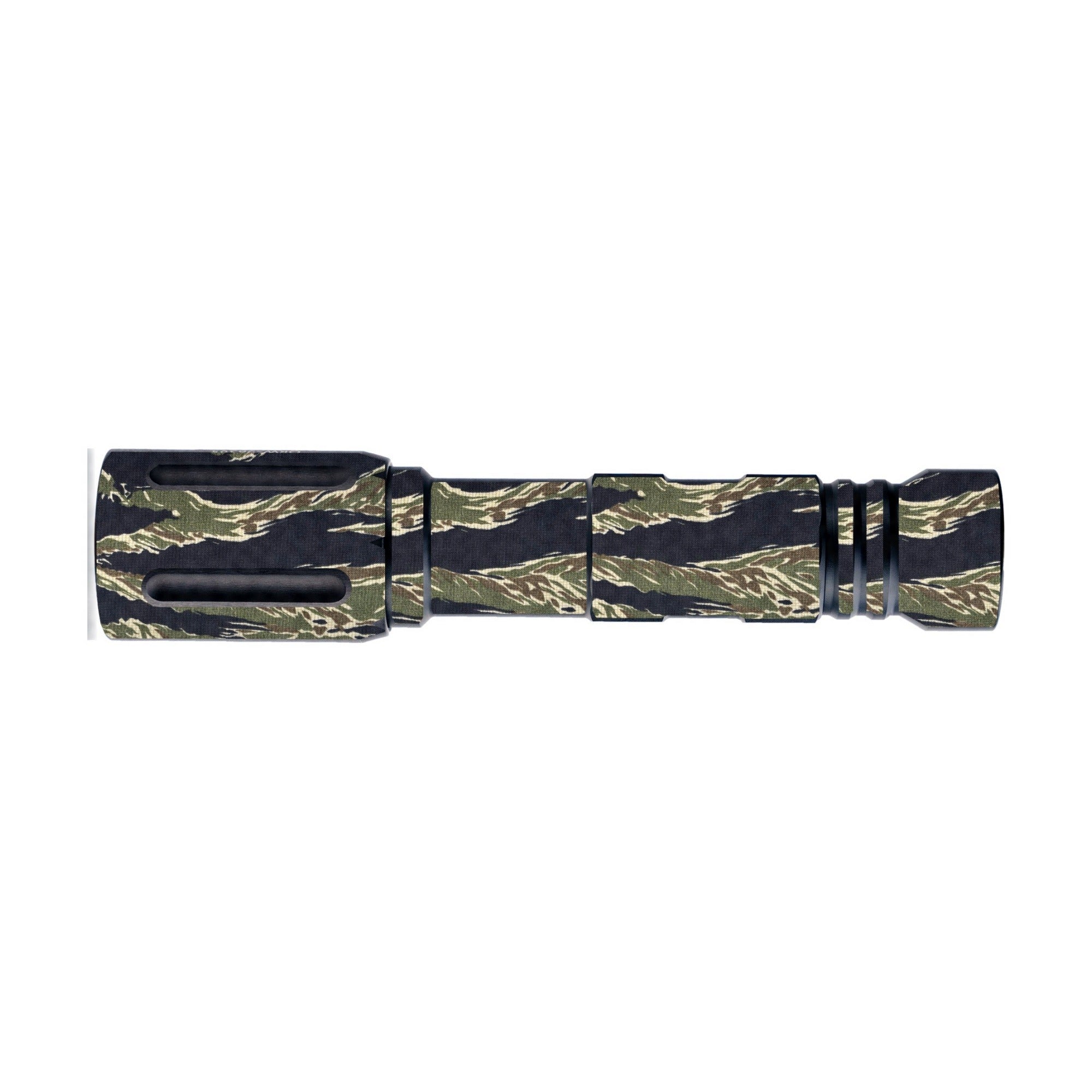 Modlite 18650 Rifle Light (PLHv2, v3/OKW v2) Cordura light wrap, Tiger Stripe (Green/Black)
