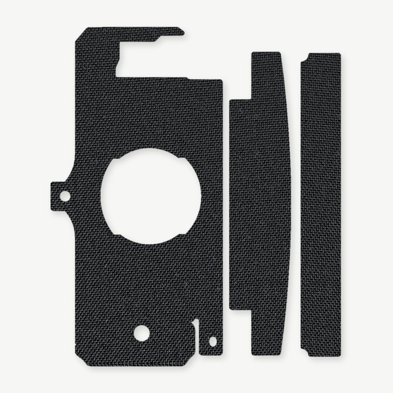 Light Wrap Kit for OLIGHT BALDR Pro R - die-cut Cordura 1000D kit pieces in Black - Combat Textiles