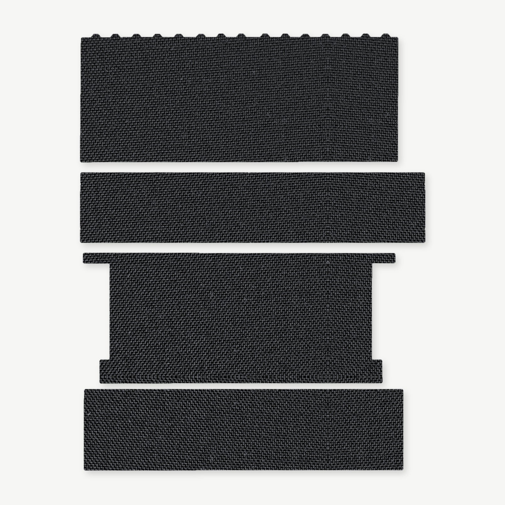 Light Wrap Kit for OLIGHT ODIN Mini - die-cut Cordura 1000D kit pieces in Black - Combat Textiles