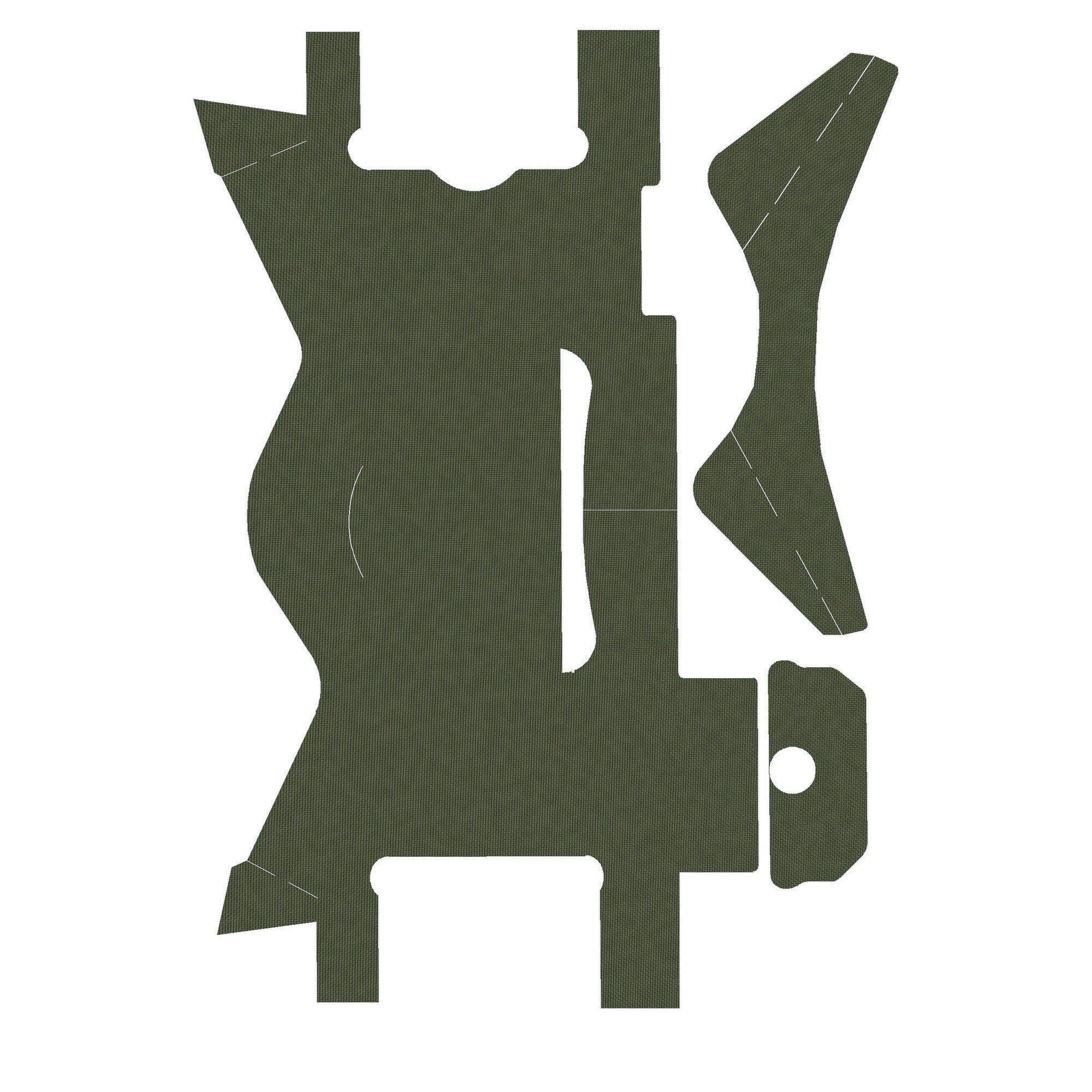 OLIGHT PL-X light wrap kit outline, OD Green