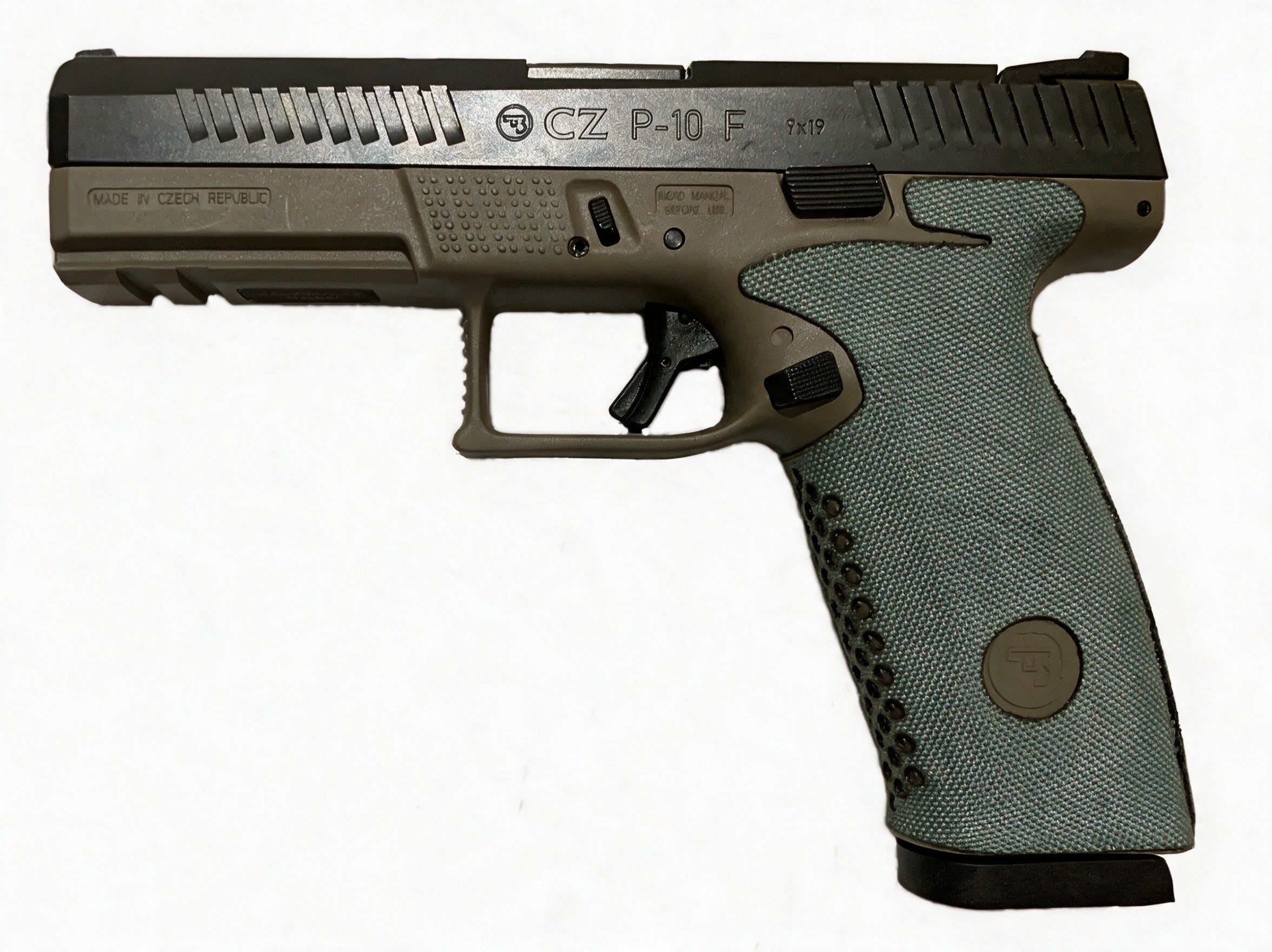 CTX Cordura 1000D Grip Kit for CZ P10F - OD Green