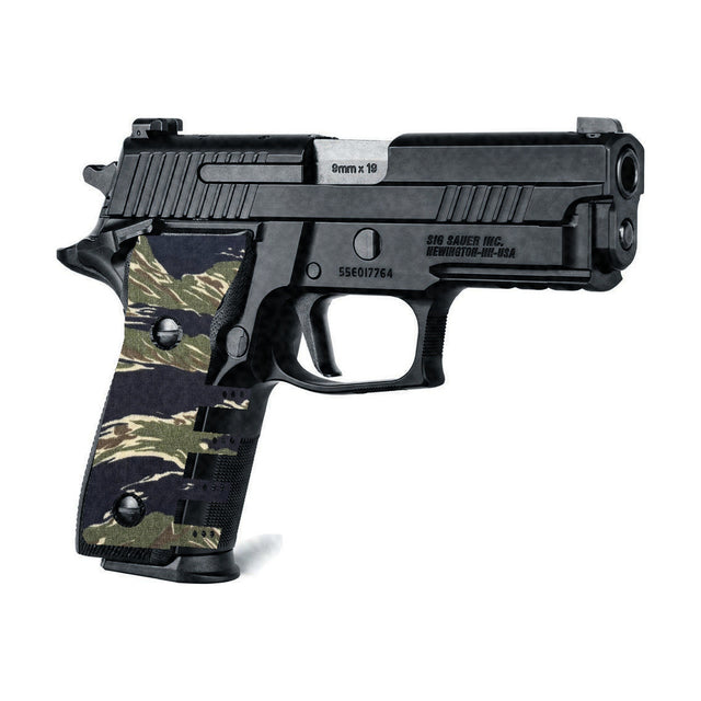 SIG P229 Compact Cordura grip wrap, Tiger Stripe (Green/Black)