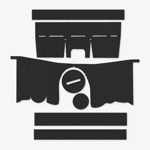 Optic Wrap Kit for Primary Arms SLx 3x32mm Gen III Prism Scope - die-cut Cordura 1000D kit pieces in Black - Combat Textiles