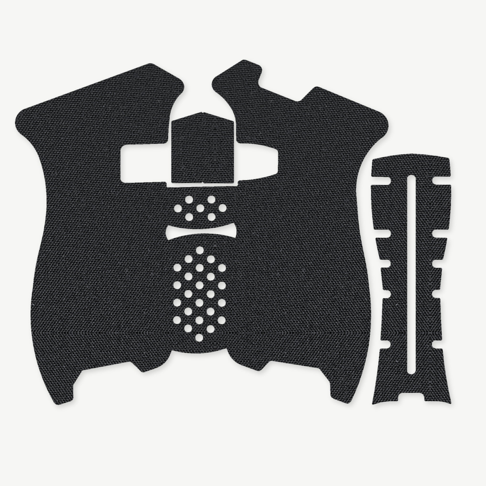 Grip Kit for Palmetto State Armory (PSA) Dagger - die-cut Cordura 1000D kit pieces in Black - Combat Textiles