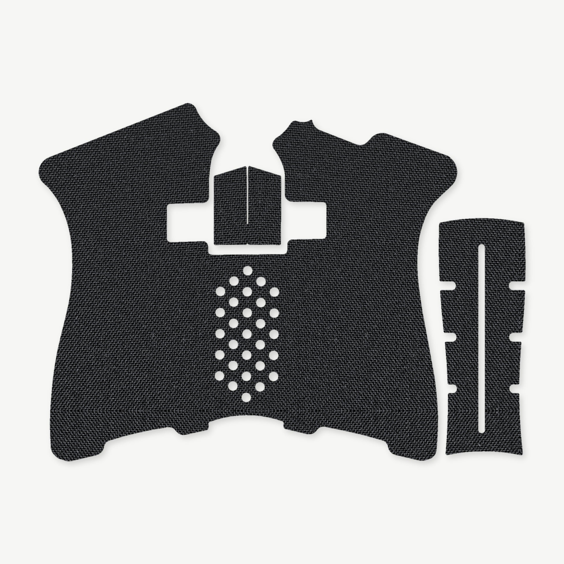 Grip Kit for Palmetto State Armory (PSA) Dagger Micro - die-cut Cordura 1000D kit pieces in Black - Combat Textiles