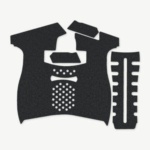 Grip Kit for Palmetto State Armory (PSA) 5.7 Rock - die-cut Cordura 1000D kit pieces in Black - Combat Textiles