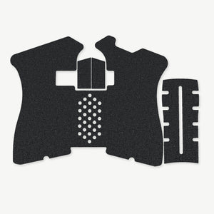 Grip Kit for Polymer80 PF940C - die-cut Cordura 1000D kit pieces in Black - Combat Textiles