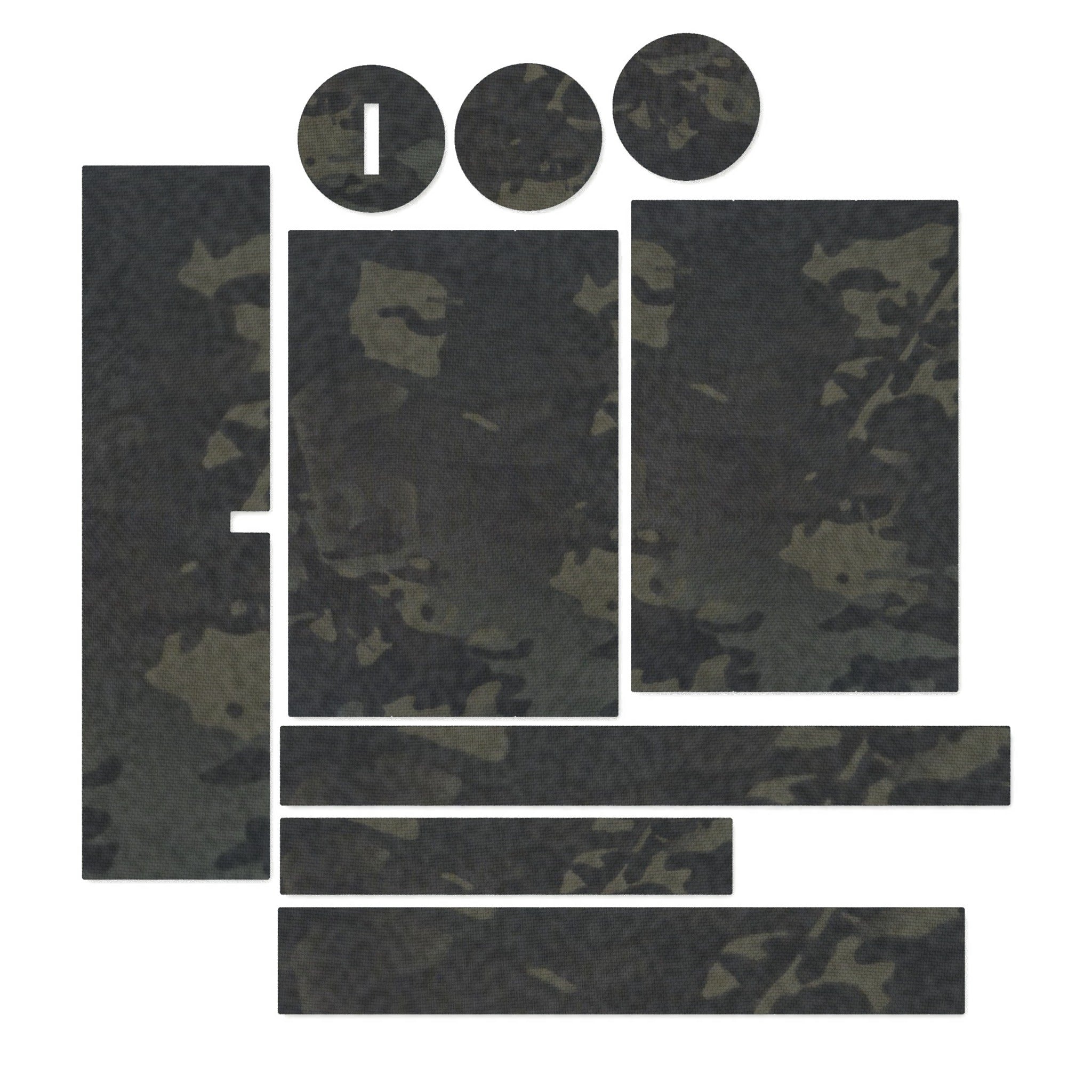 Primary Arms SLx 1-6x24 Gen IV optic wrap kit outline, MultiCam Black