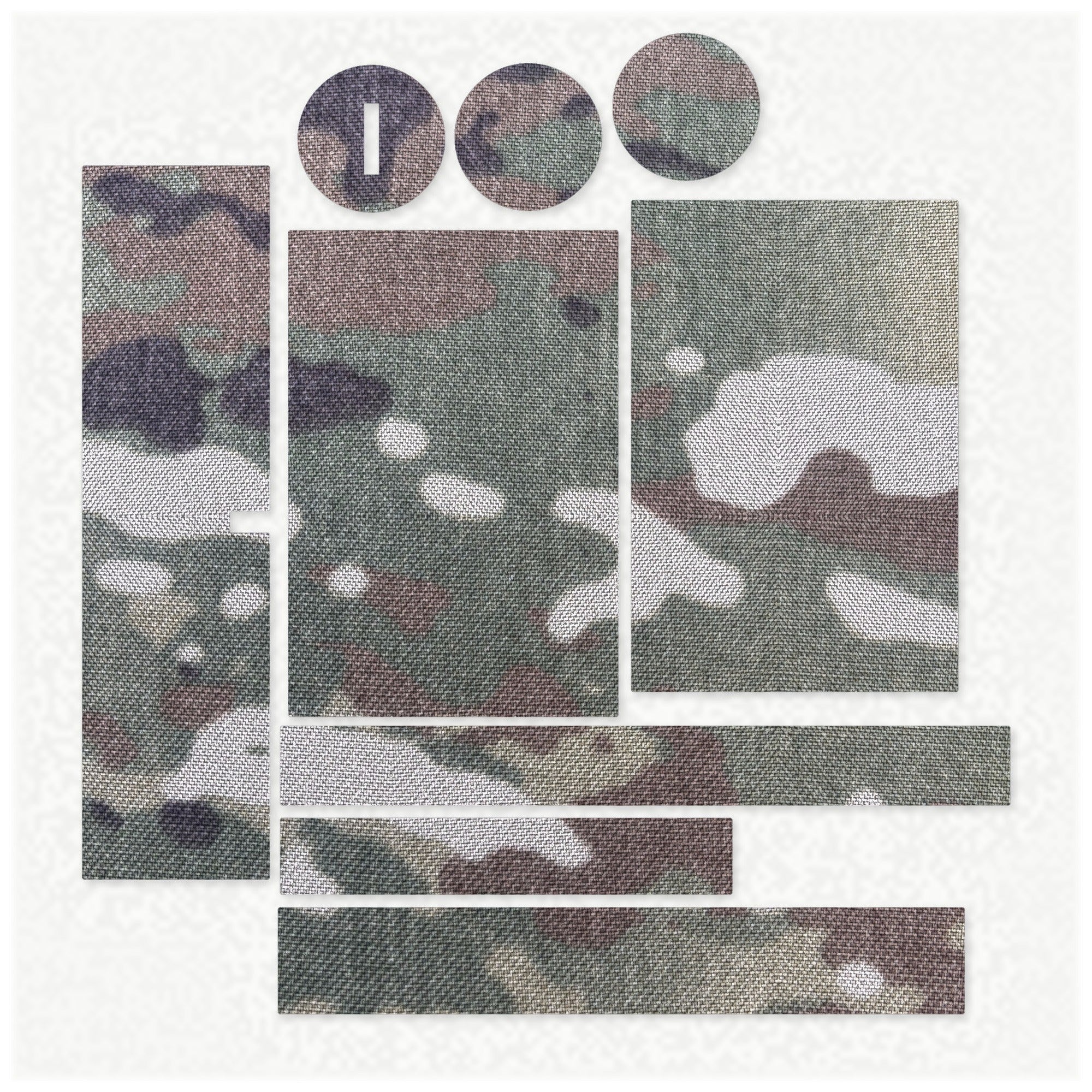 Primary Arms SLx 1-6x24 Gen IV optic wrap kit outline, MultiCam