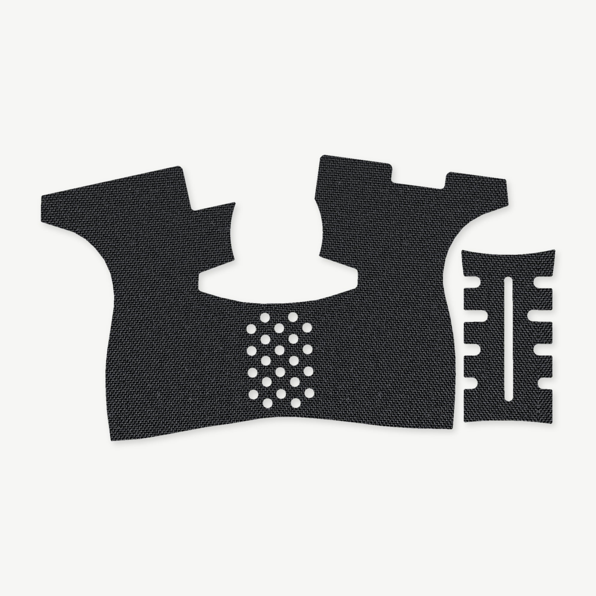 Grip Kit for Ruger LCP MAX - die-cut Cordura 1000D kit pieces in Black - Combat Textiles