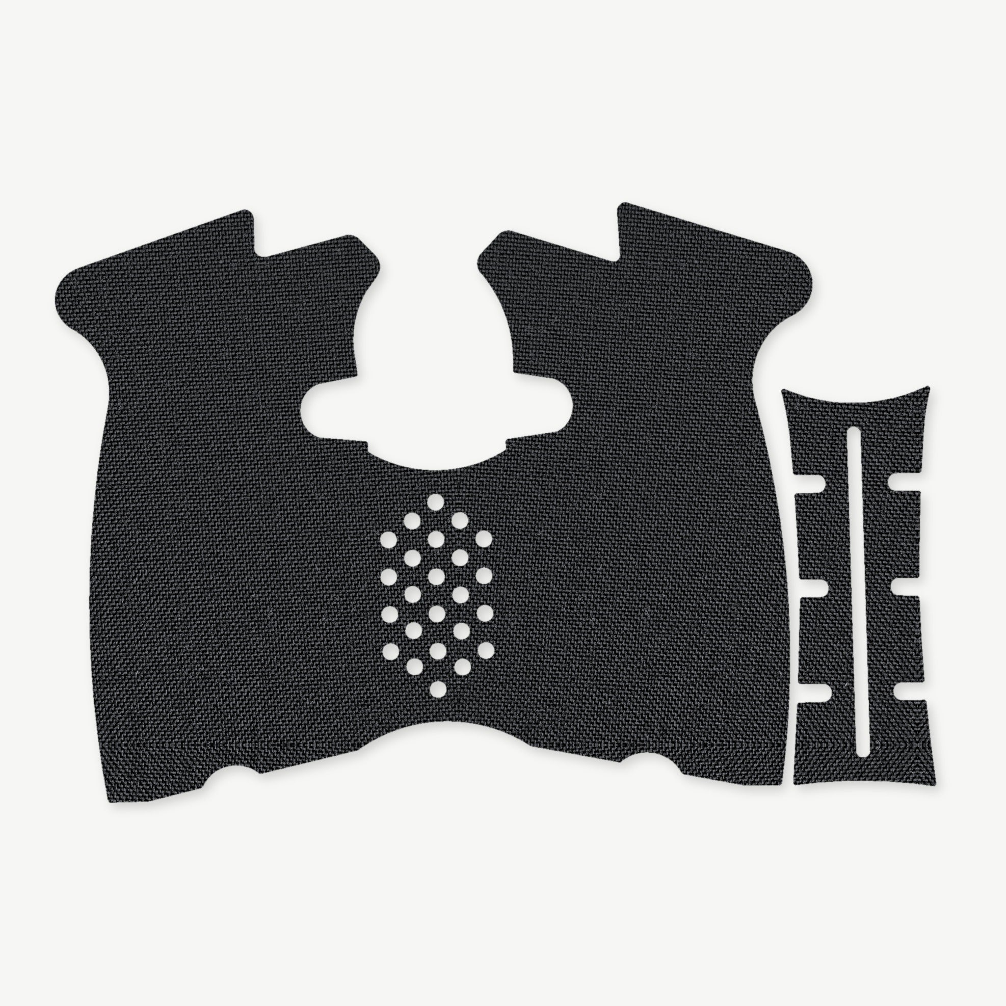 Grip Kit for Smith & Wesson M&P 2.0 Compact (9mm/.40 S&W) - die-cut Cordura 1000D kit pieces in Black - Combat Textiles