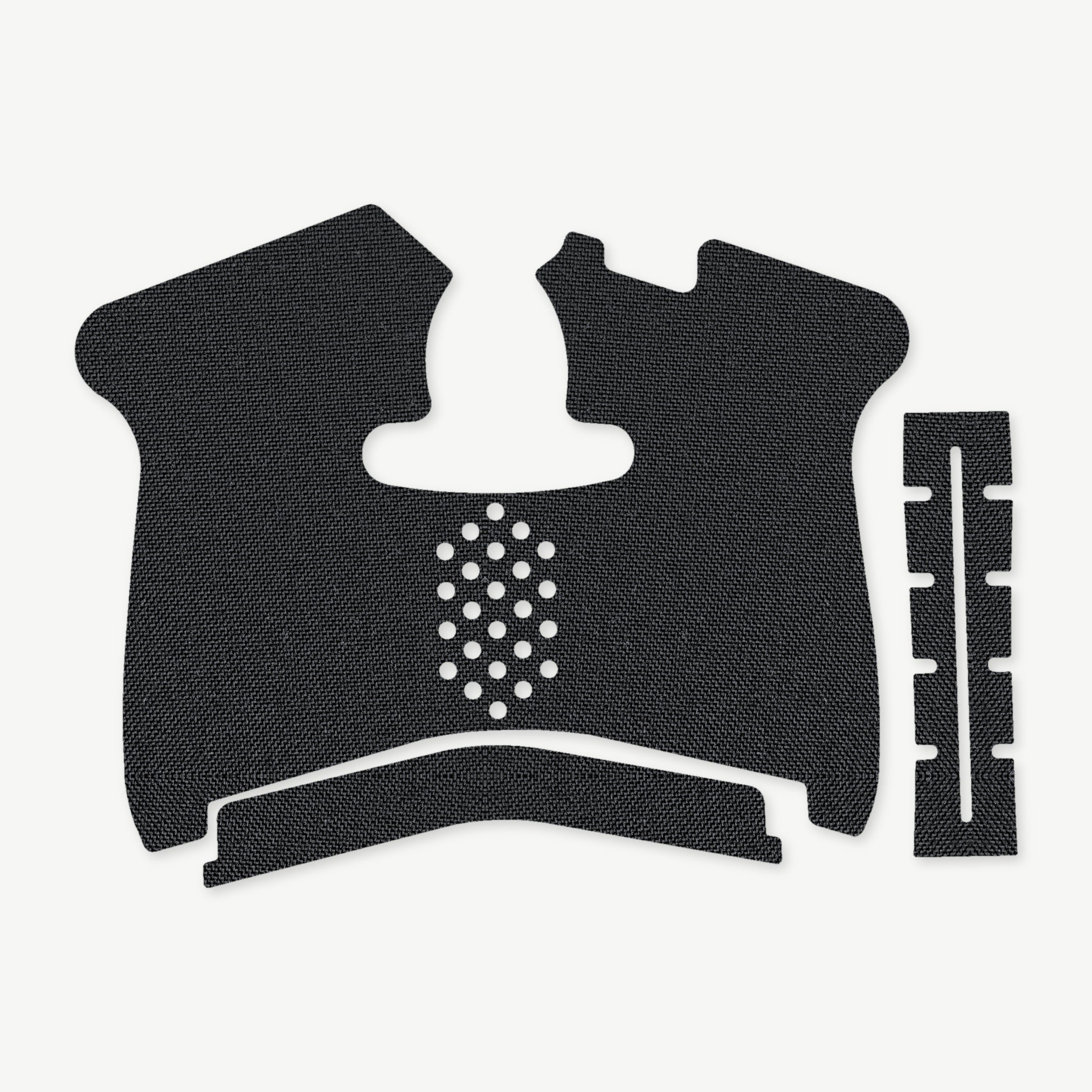 Grip Kit for Smith & Wesson Shield Plus - die-cut Cordura 1000D kit pieces in Black - Combat Textiles