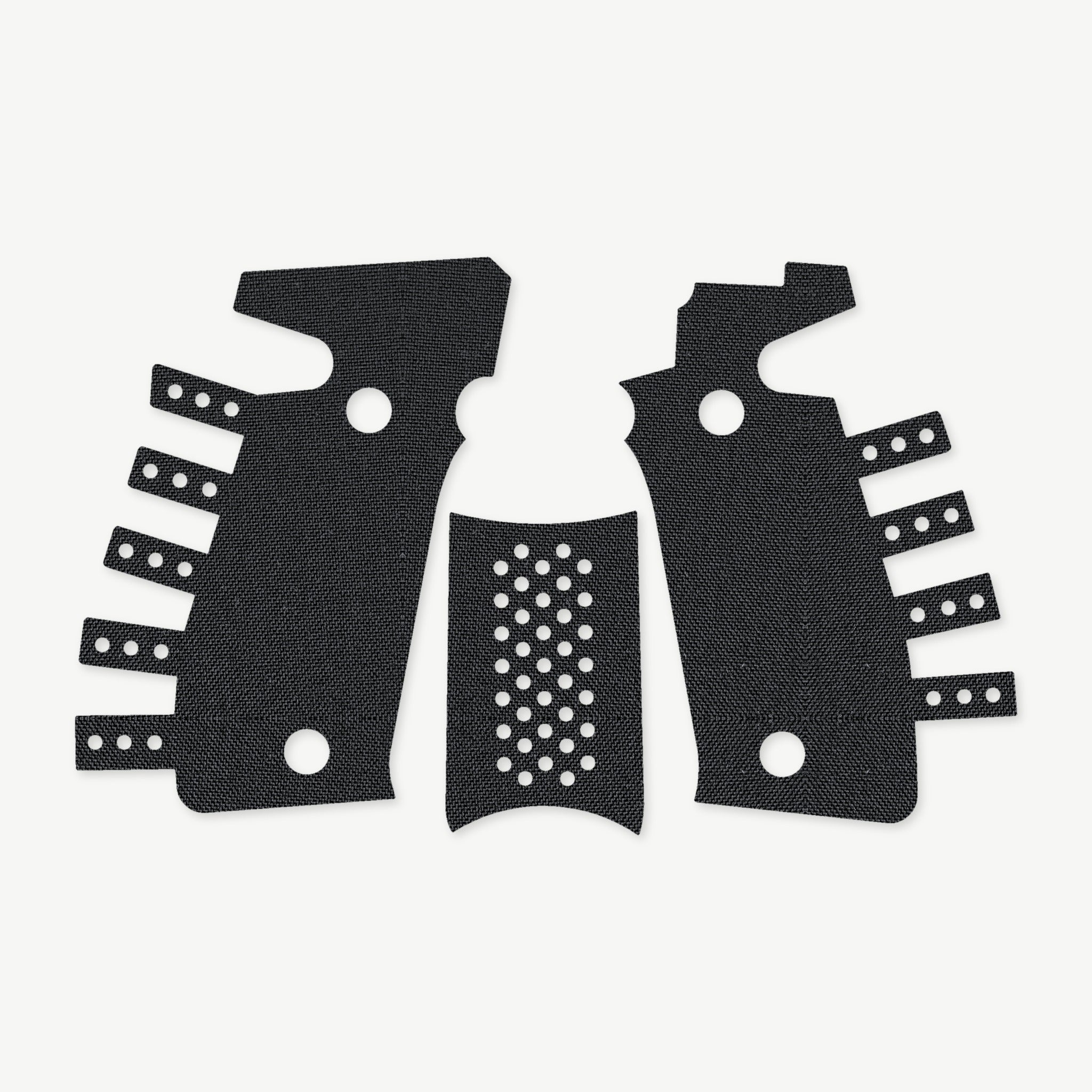 Grip Kit for SIG P226 Full Size - die-cut Cordura 1000D kit pieces in Black - Combat Textiles