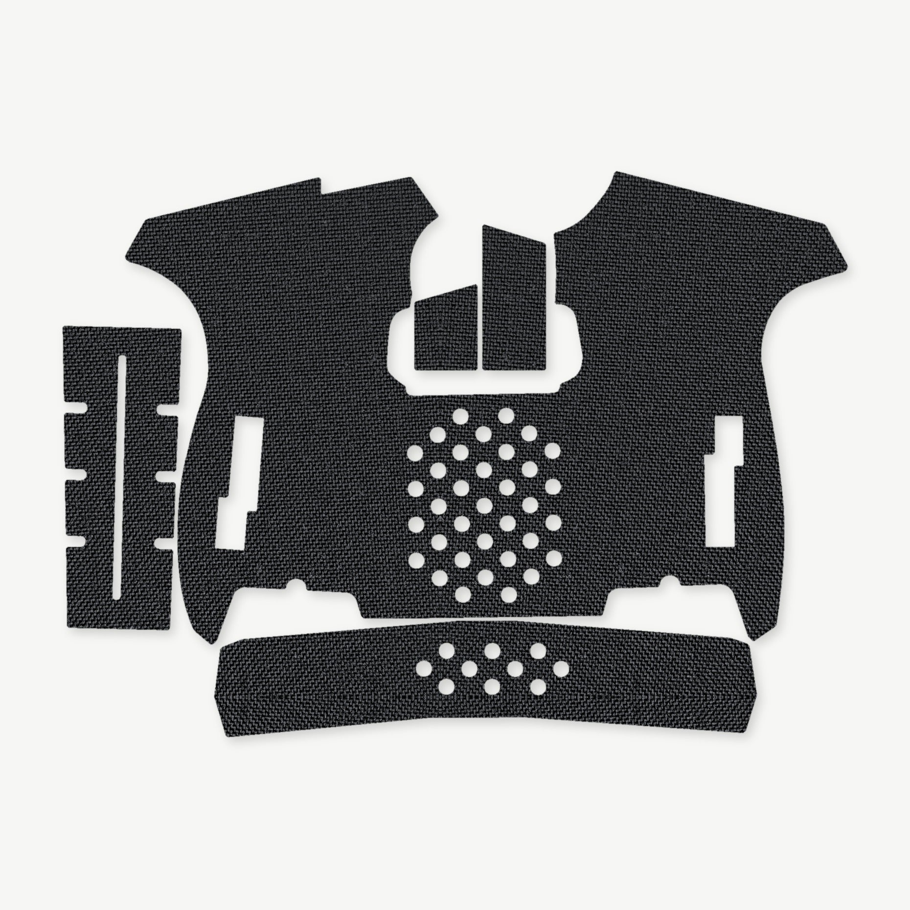 Grip Kit for SIG P365 - die-cut Cordura 1000D kit pieces in Black - Combat Textiles