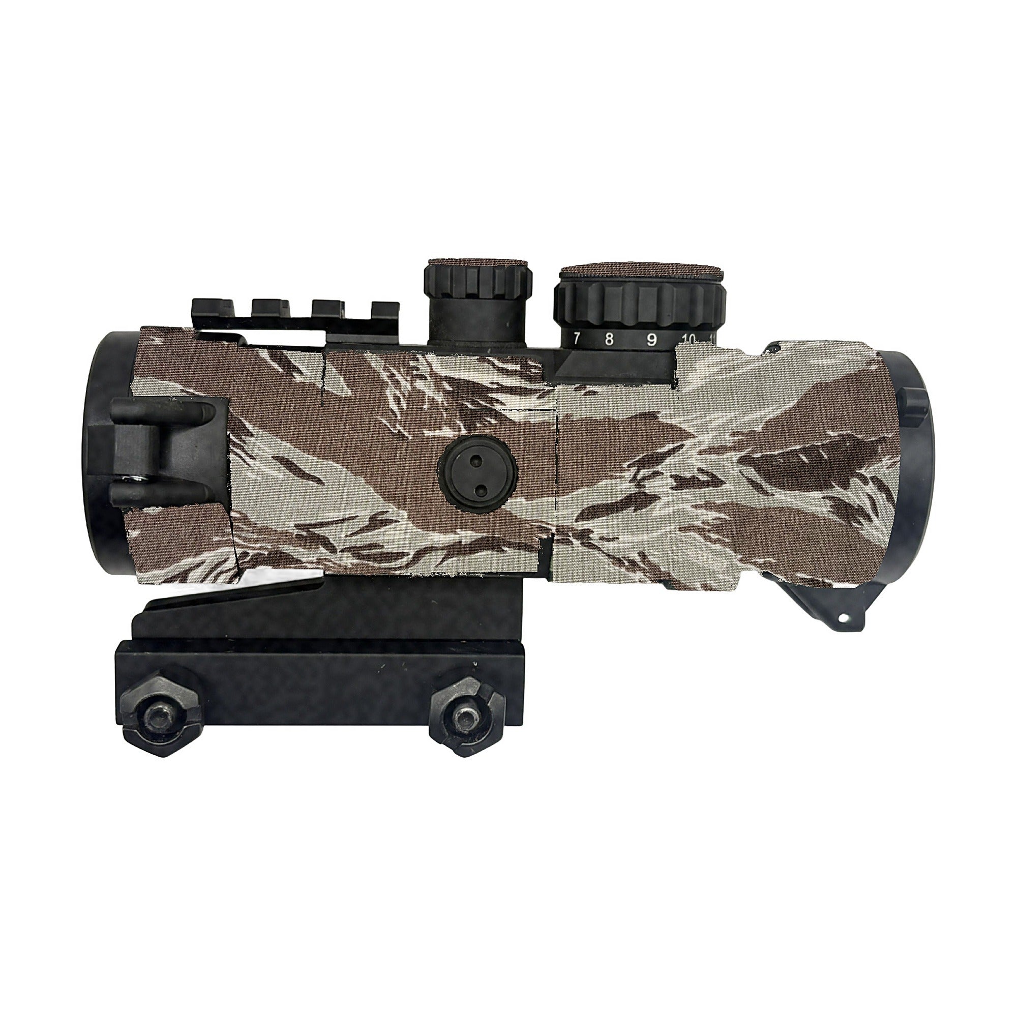 Primary Arms SLx 2.5X Prism Cordura optic wrap, Tiger Stripe (ABU)