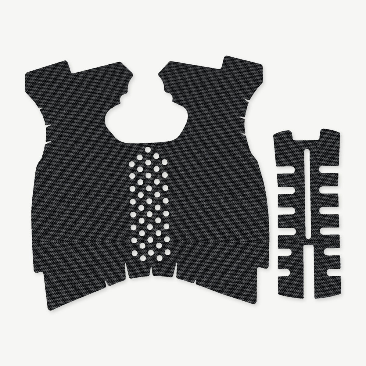 Grip Kit for Springfield XDM 9mm/.40 S&W (Full Size) - die-cut Cordura 1000D kit pieces in Black - Combat Textiles