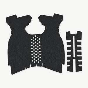 Grip Kit for Springfield XDM 9mm/.40 S&W (Full Size) - die-cut Cordura 1000D kit pieces in Black - Combat Textiles