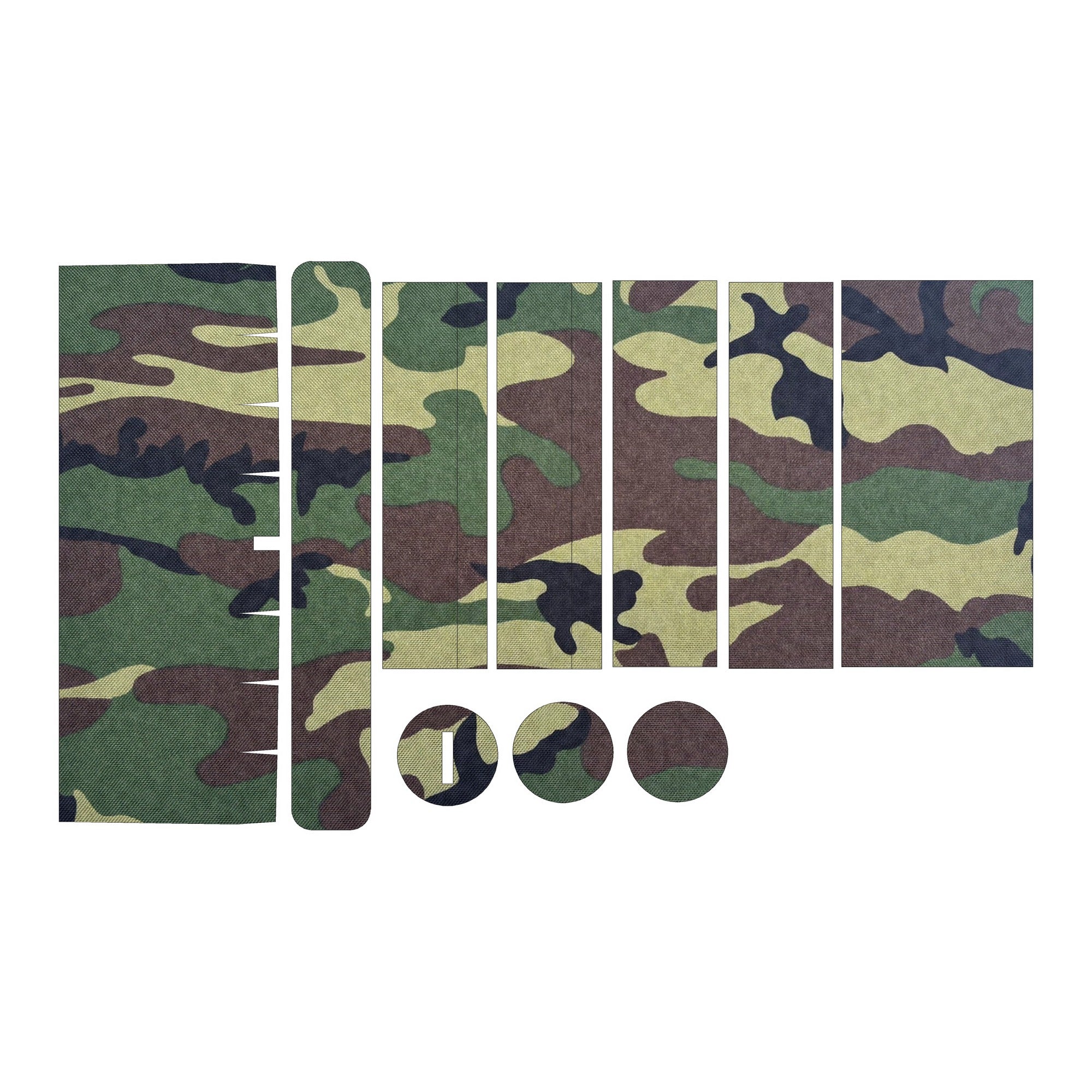 Vortex Strike Eagle 1-6x24 optic wrap kit outline, M81 Woodland