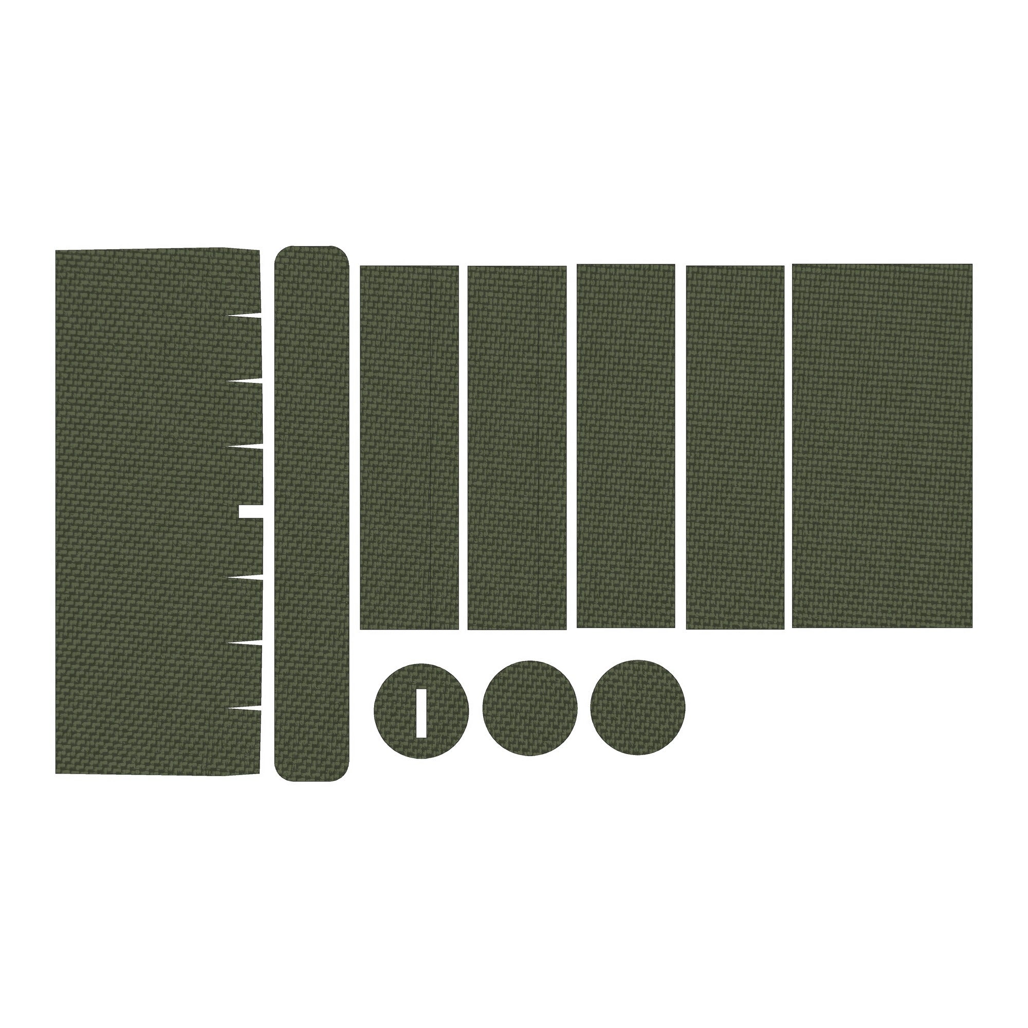 Vortex Strike Eagle 1-6x24 optic wrap kit outline, OD Green