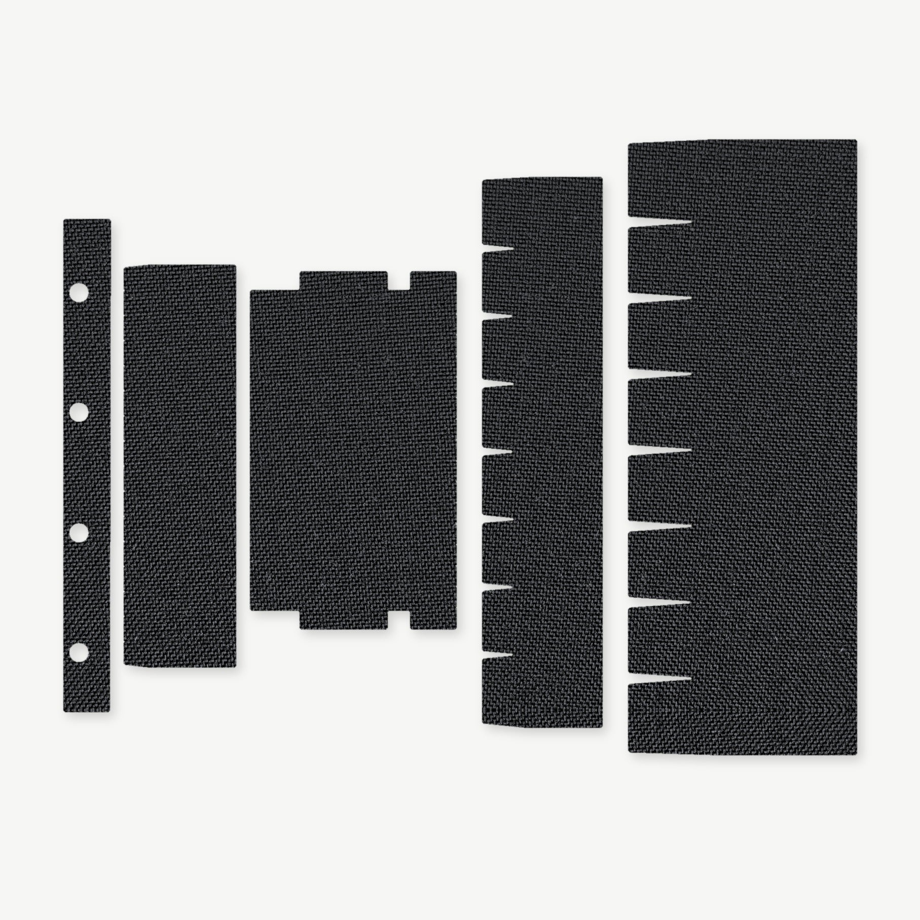 Light Wrap Kit for SureFire Mini Scout M300/M340 (DF/DFT) - die-cut Cordura 1000D kit pieces in Black - Combat Textiles