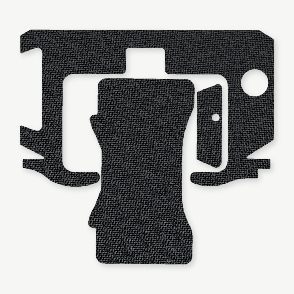 Light Wrap Kit for SureFire XR1 - die-cut Cordura 1000D kit pieces in Black - Combat Textiles