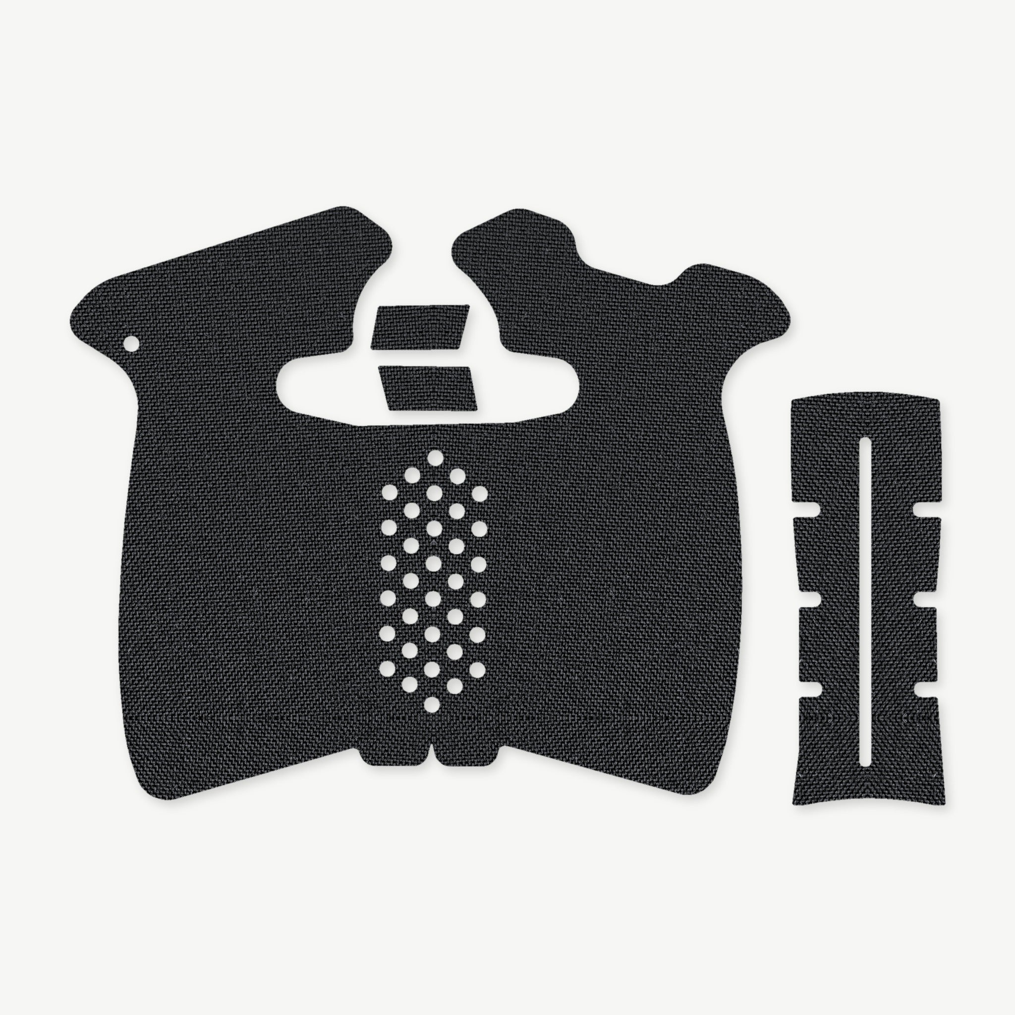 Grip Kit for Springfield Hellcat Pro - die-cut Cordura 1000D kit pieces in Black - Combat Textiles